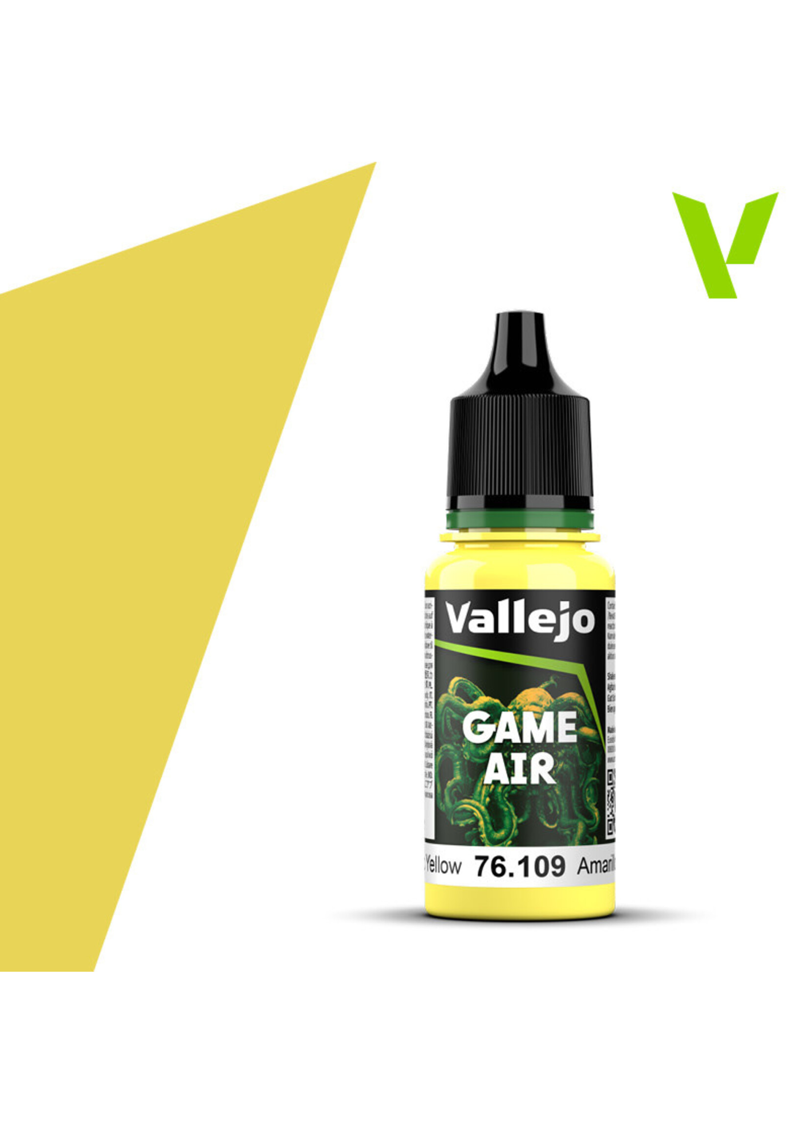 Vallejo 208VAL76109 Game Air Toxic Yellow (17ml)