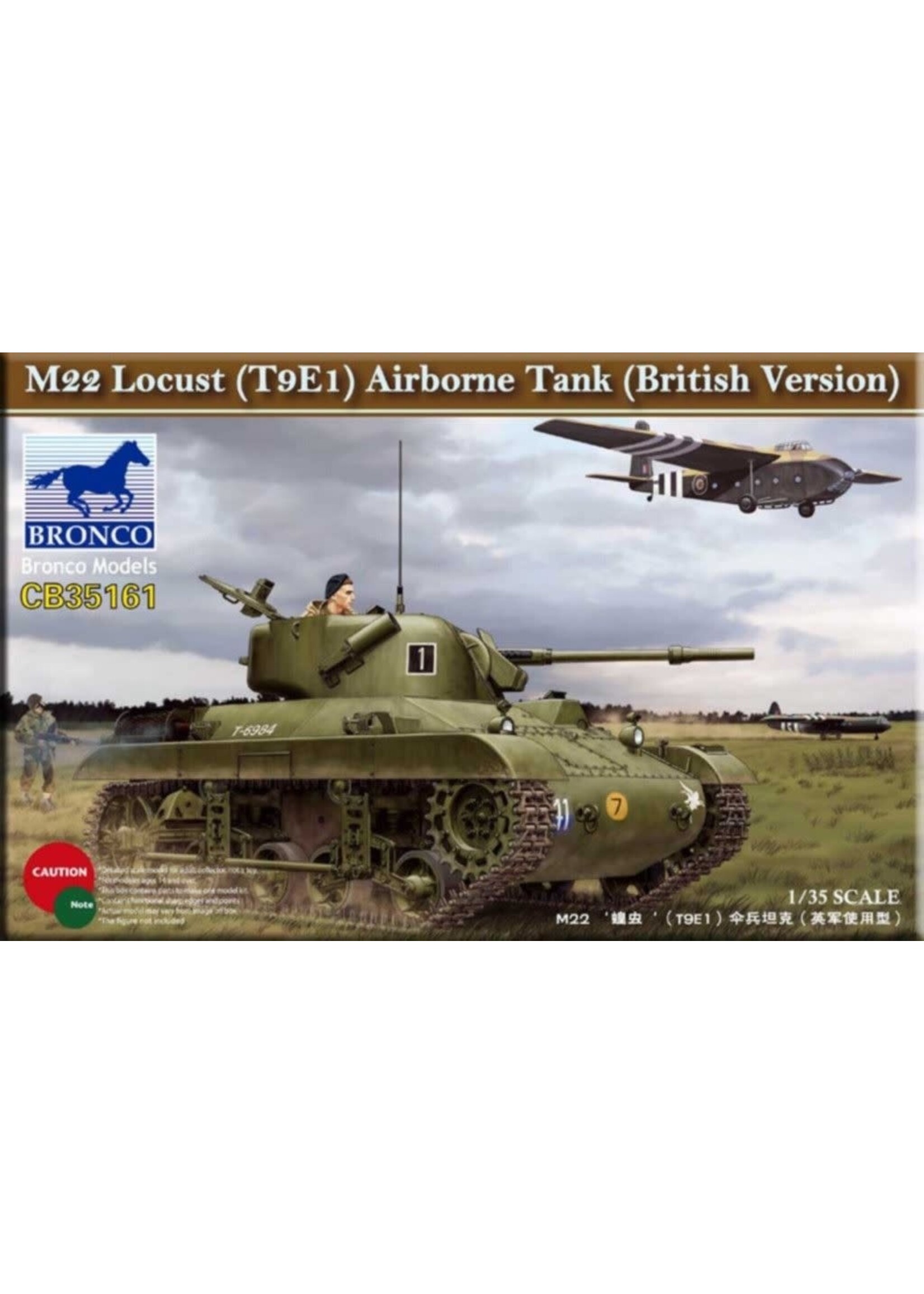 Bronco ***BOM35161 M22 Locust T9E1 Airborne Tank British Version (1/35)