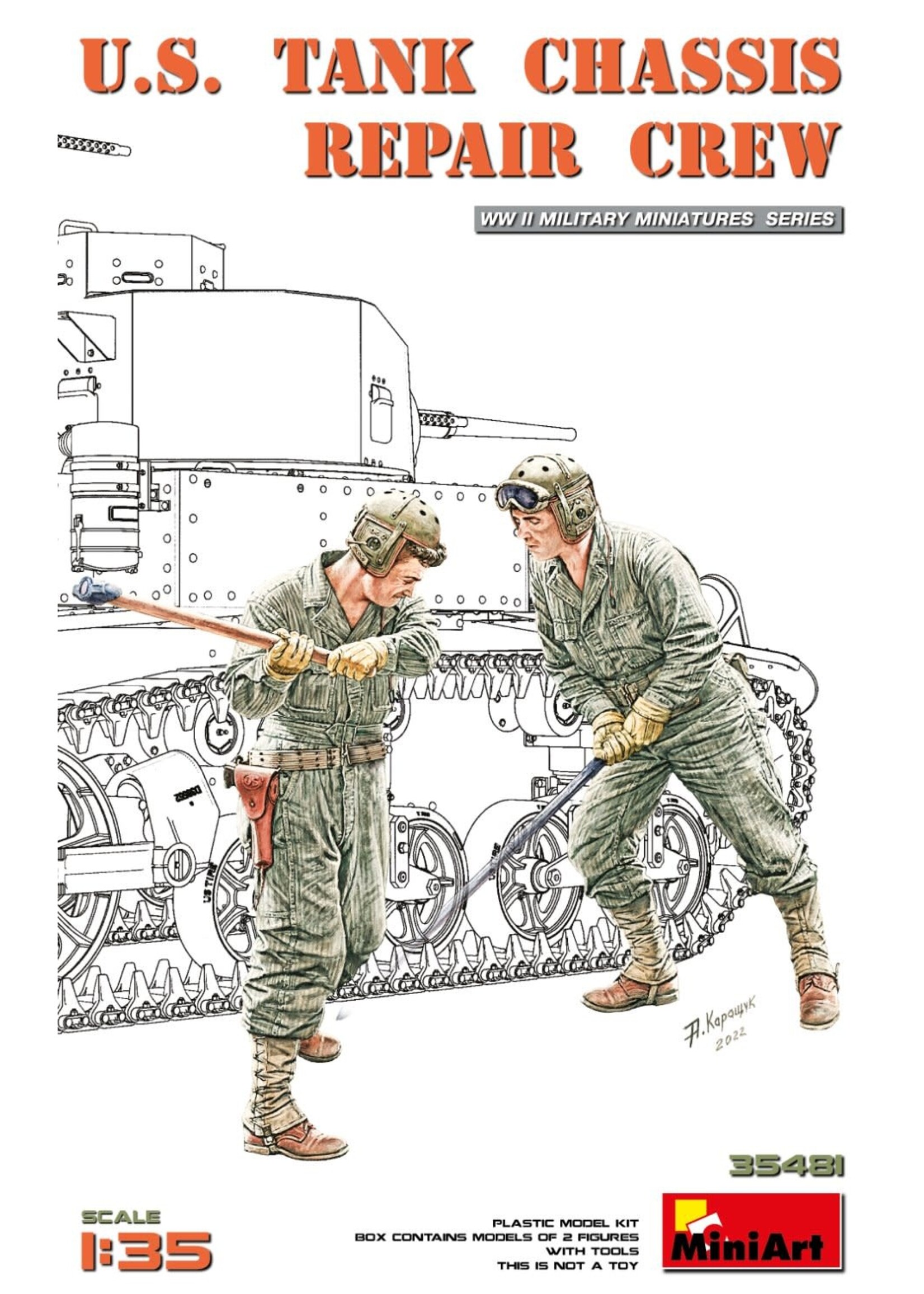 MiniArt MIART35481 US Tank Chassis Repair Crew (1/35)