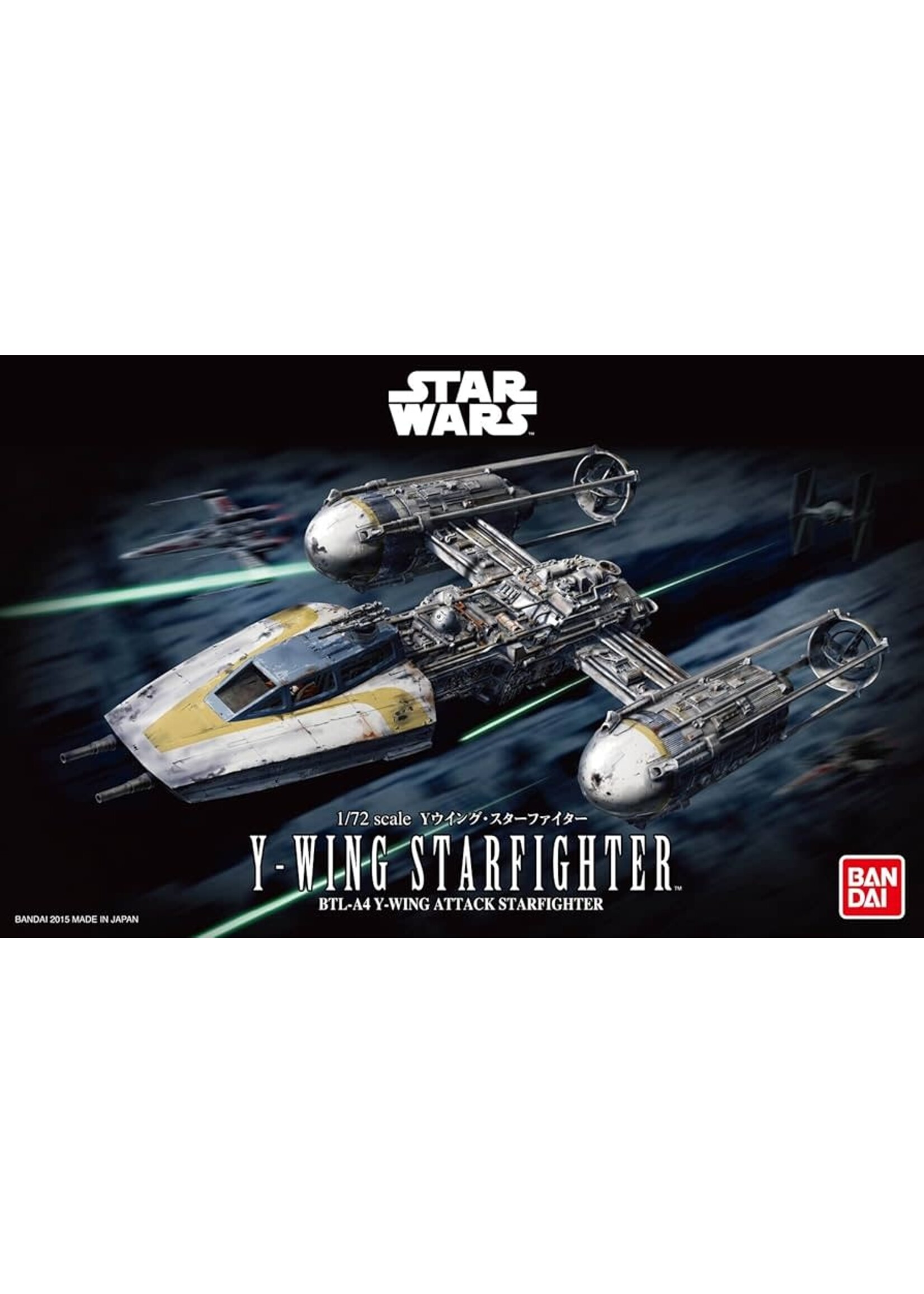 Bandai BNDAI2378838 Star Wars Y-Wing Starfighter (1/72)
