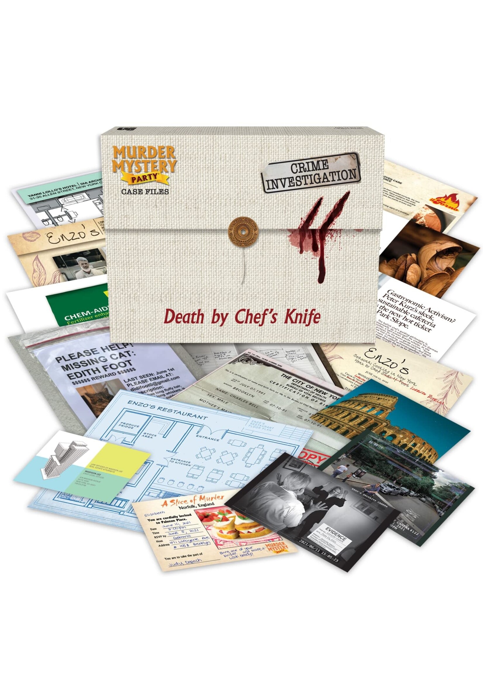 Murder Mystery Case Files Death by Chef's Knife