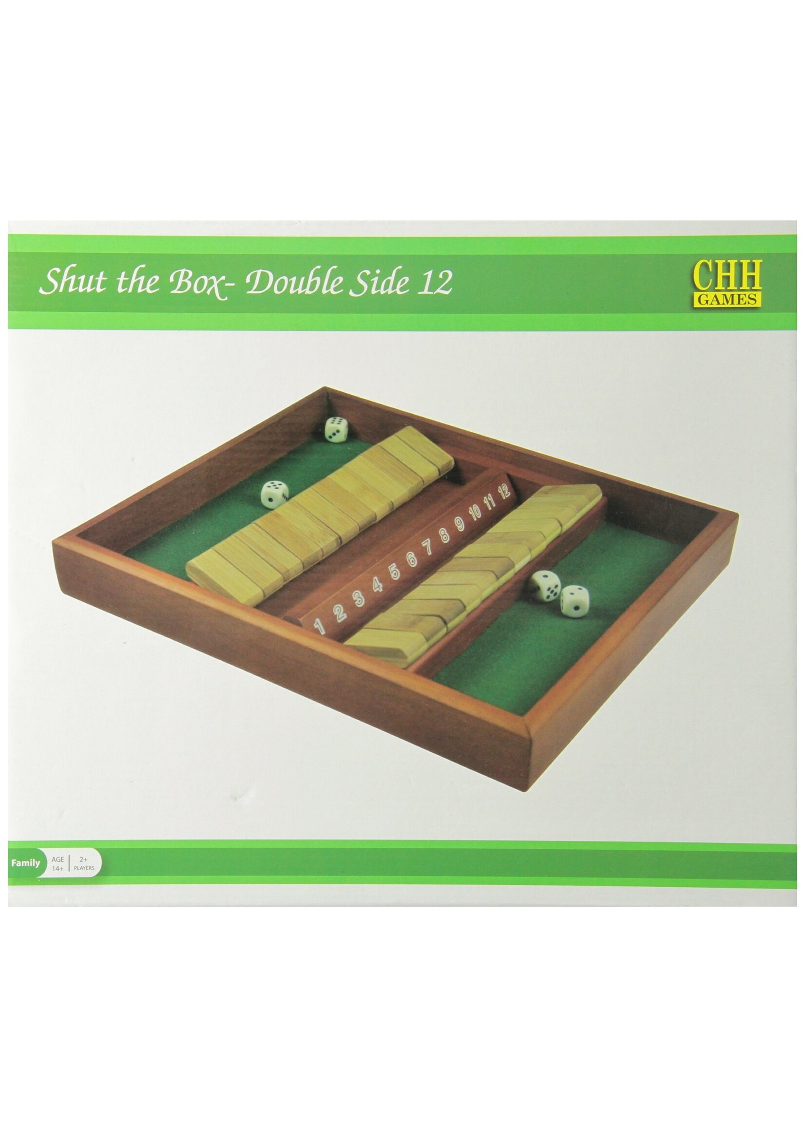 Shut the Box 12 Number Double Sided