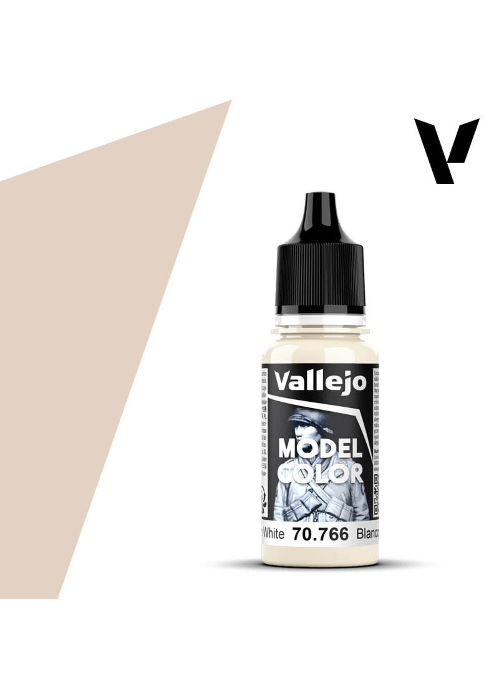 Vallejo 021VAL70766 Model Color Cream White (17ml)