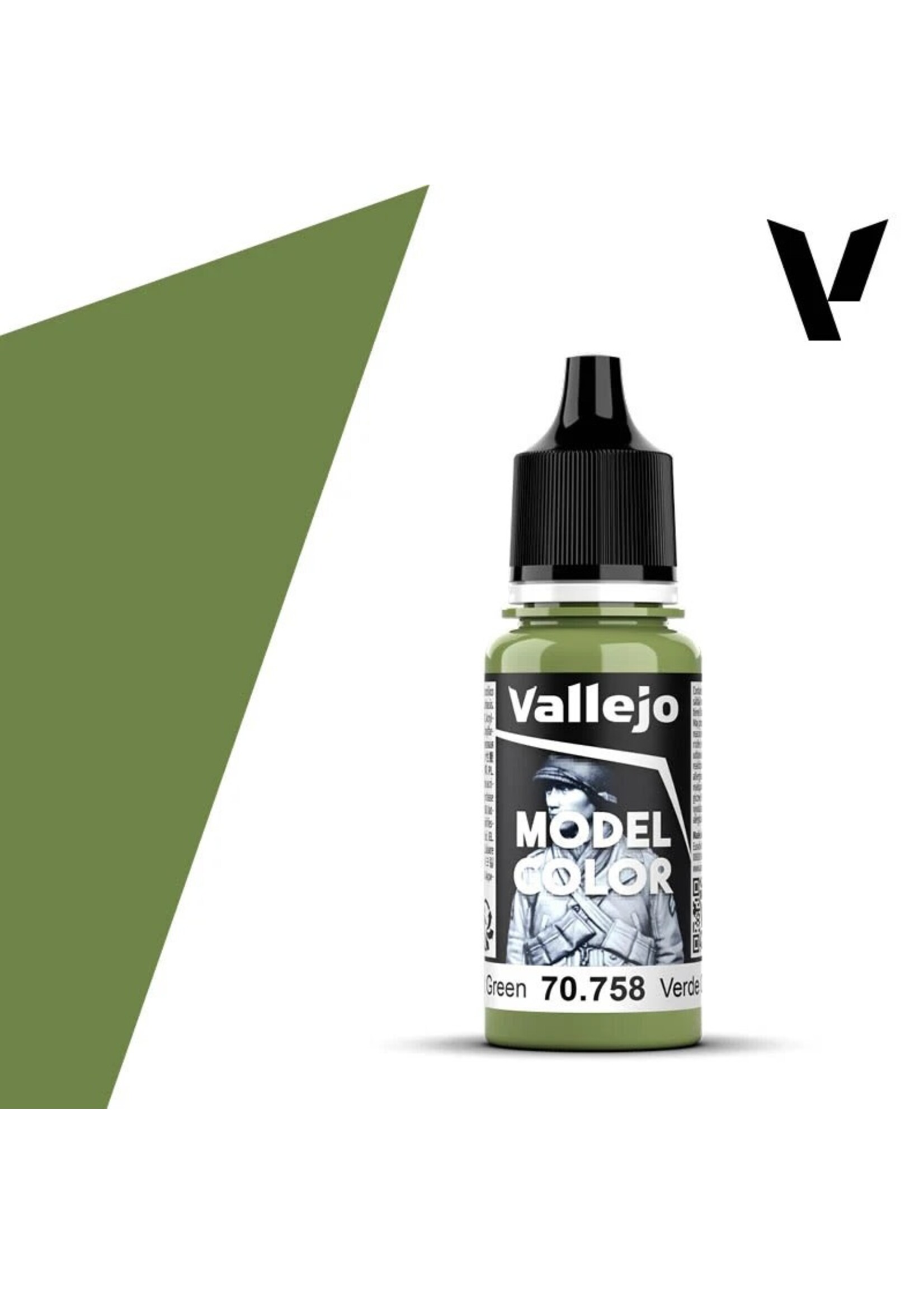 Vallejo 085VAL70758 Model Color Bright Green (17ml)