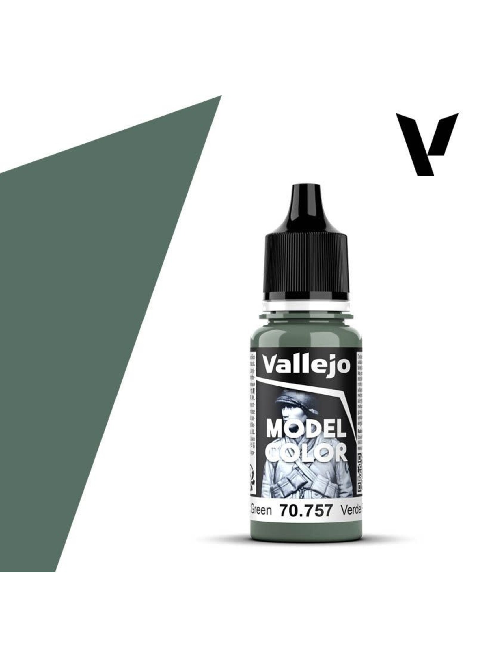 Vallejo 081VAL70757 Model Color Pacific Green (17ml)