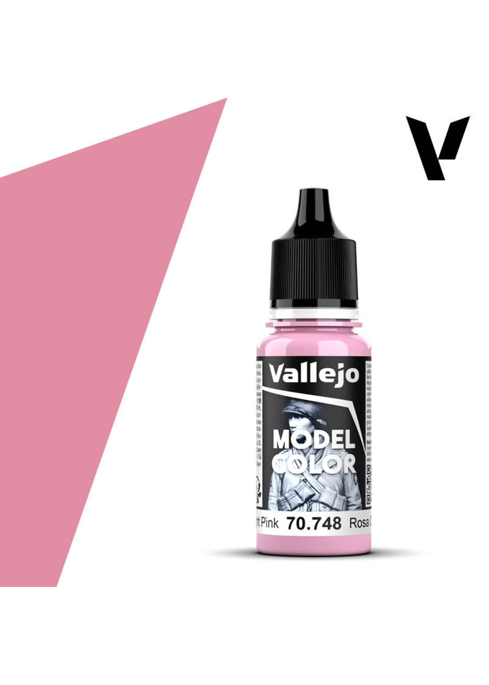 Vallejo VAL70748 Model Color Light Pink (17ml)