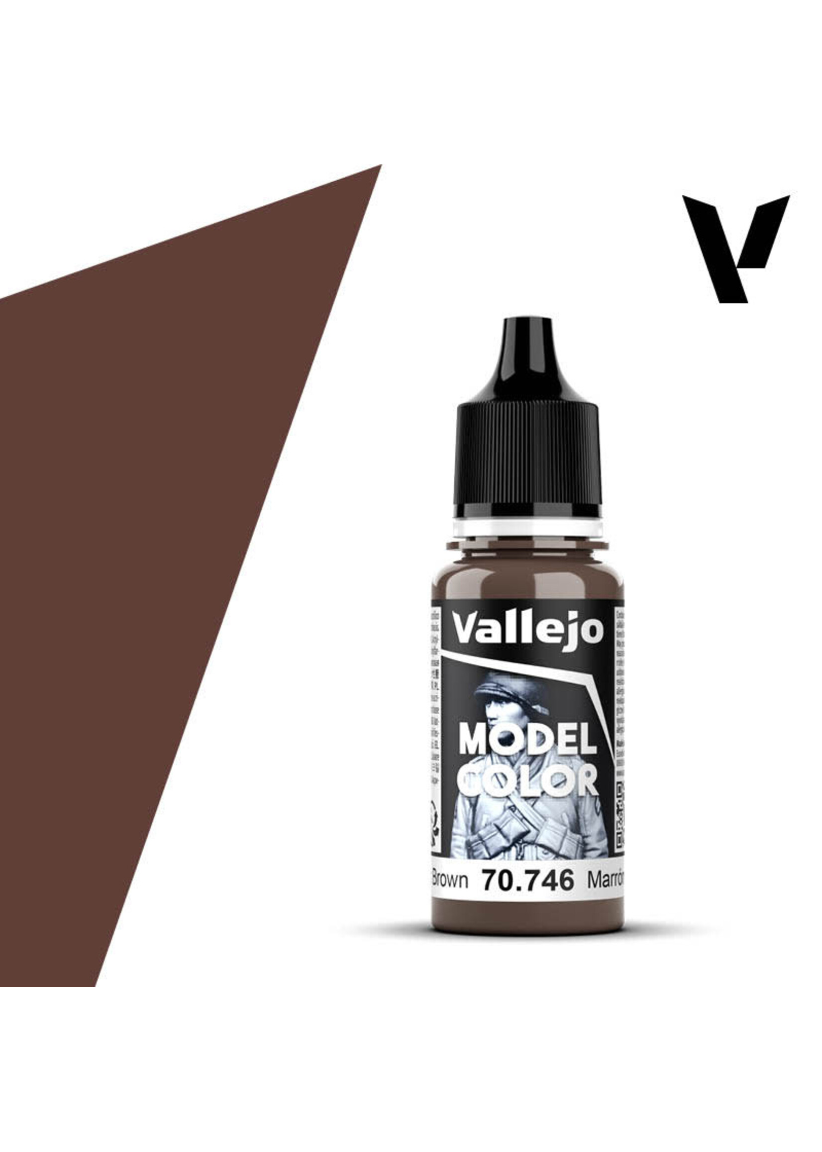 Vallejo 016VAL70746 Model Color Chestnut Brown (17ml)