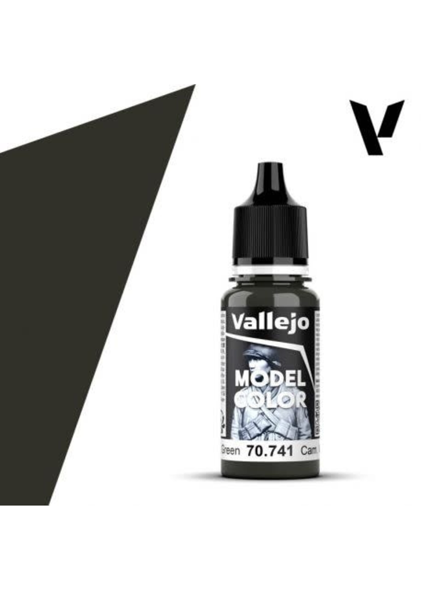 Vallejo VAL70741 Model Color Camouflage Black Green (17ml)