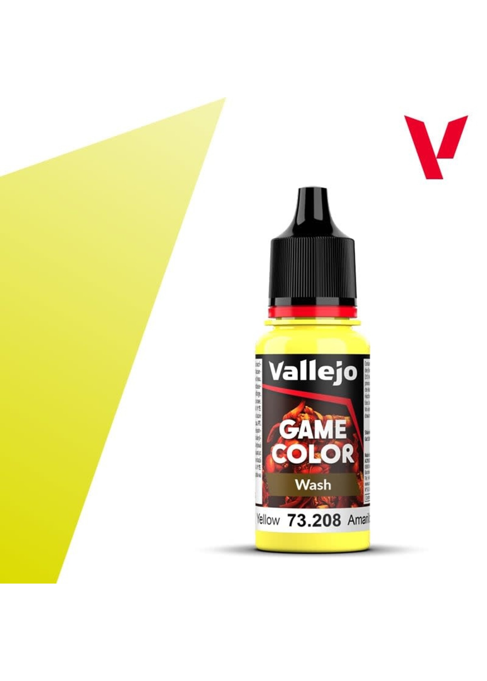 Vallejo 081VAL73208 Game Wash Yellow