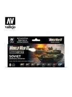 Vallejo VAL70221 WW3 Soviet Armour & Infantry Color Set (8pc)