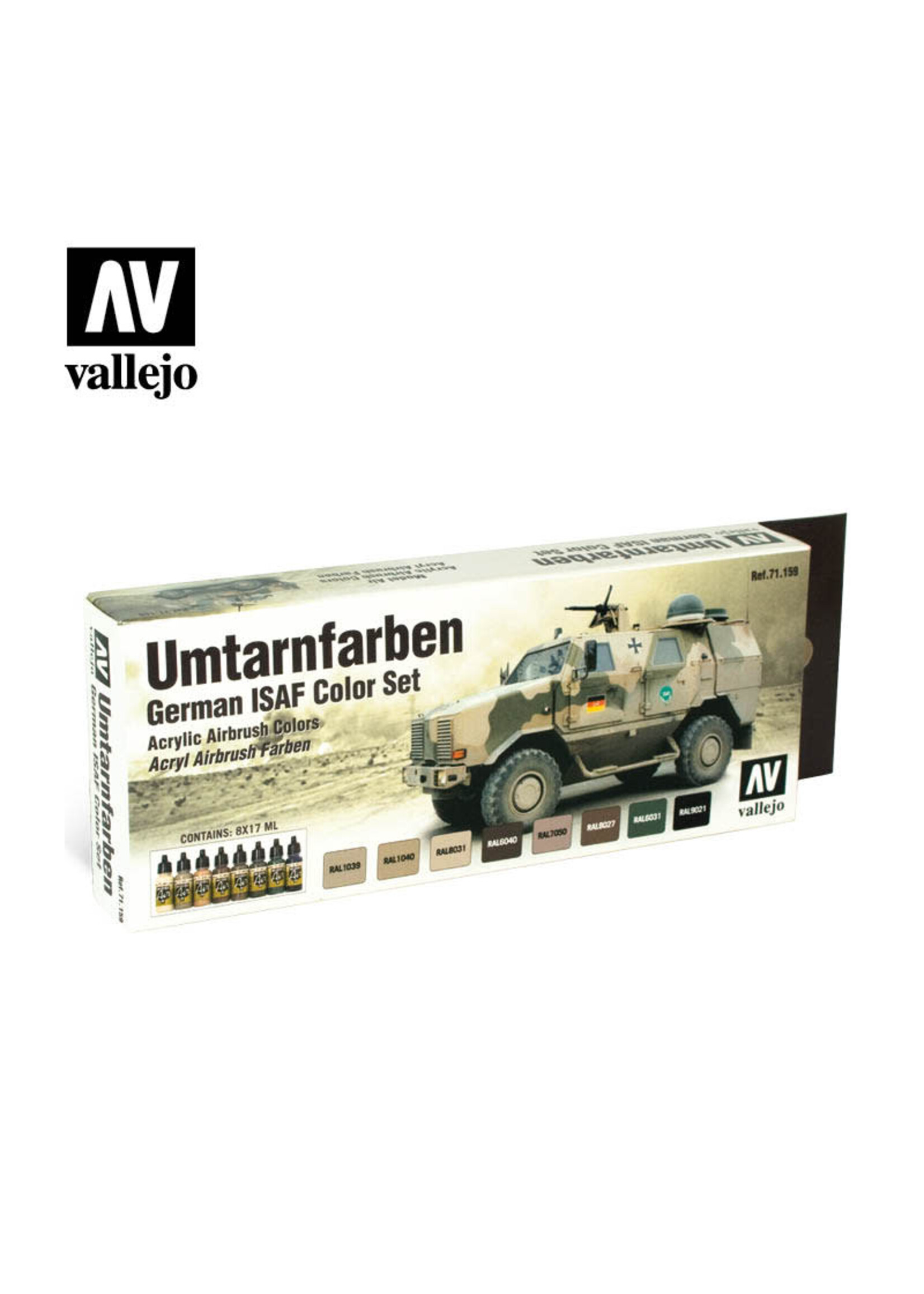 Vallejo VAL71159 German ISAF Color Set (8pc)