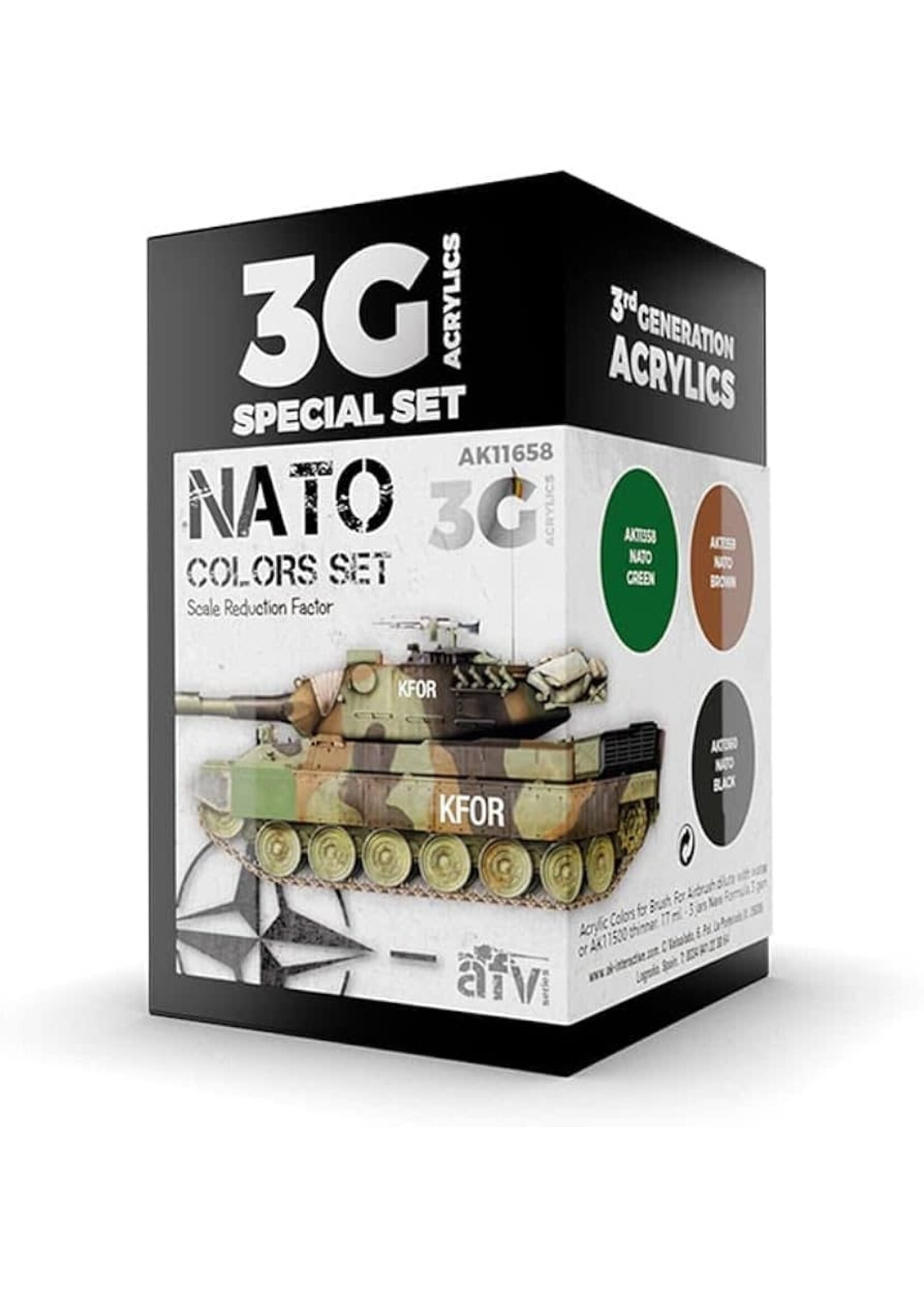 AK Interactive AK11658 3G Special Set NATO Colors Set