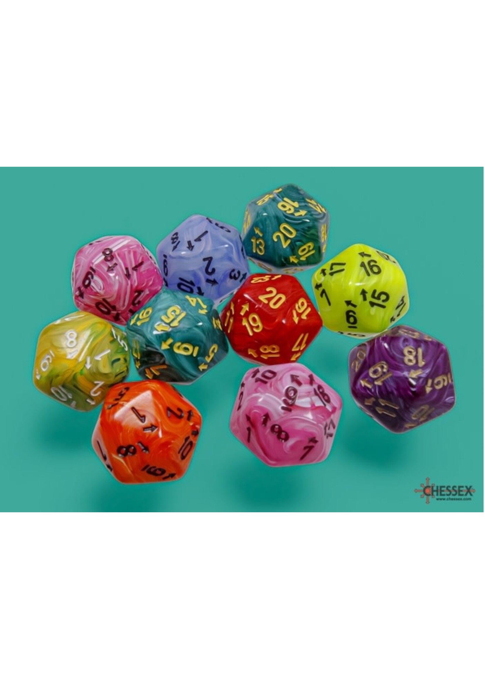 Chessex Dice Assorted d20 Countdown