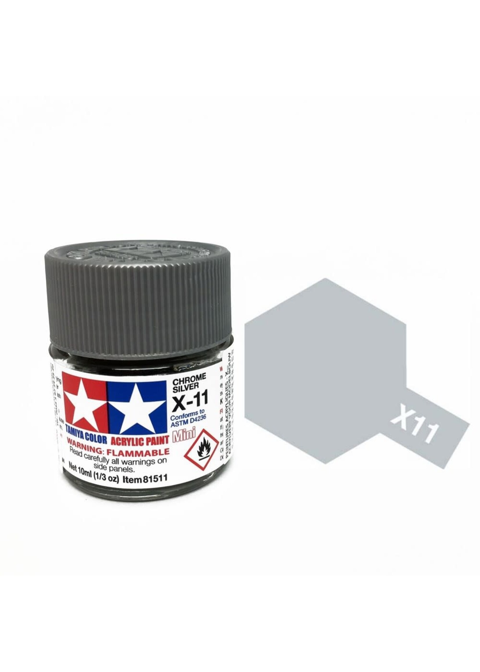 Tamiya TAMX11 Gloss Chrome (10ml)