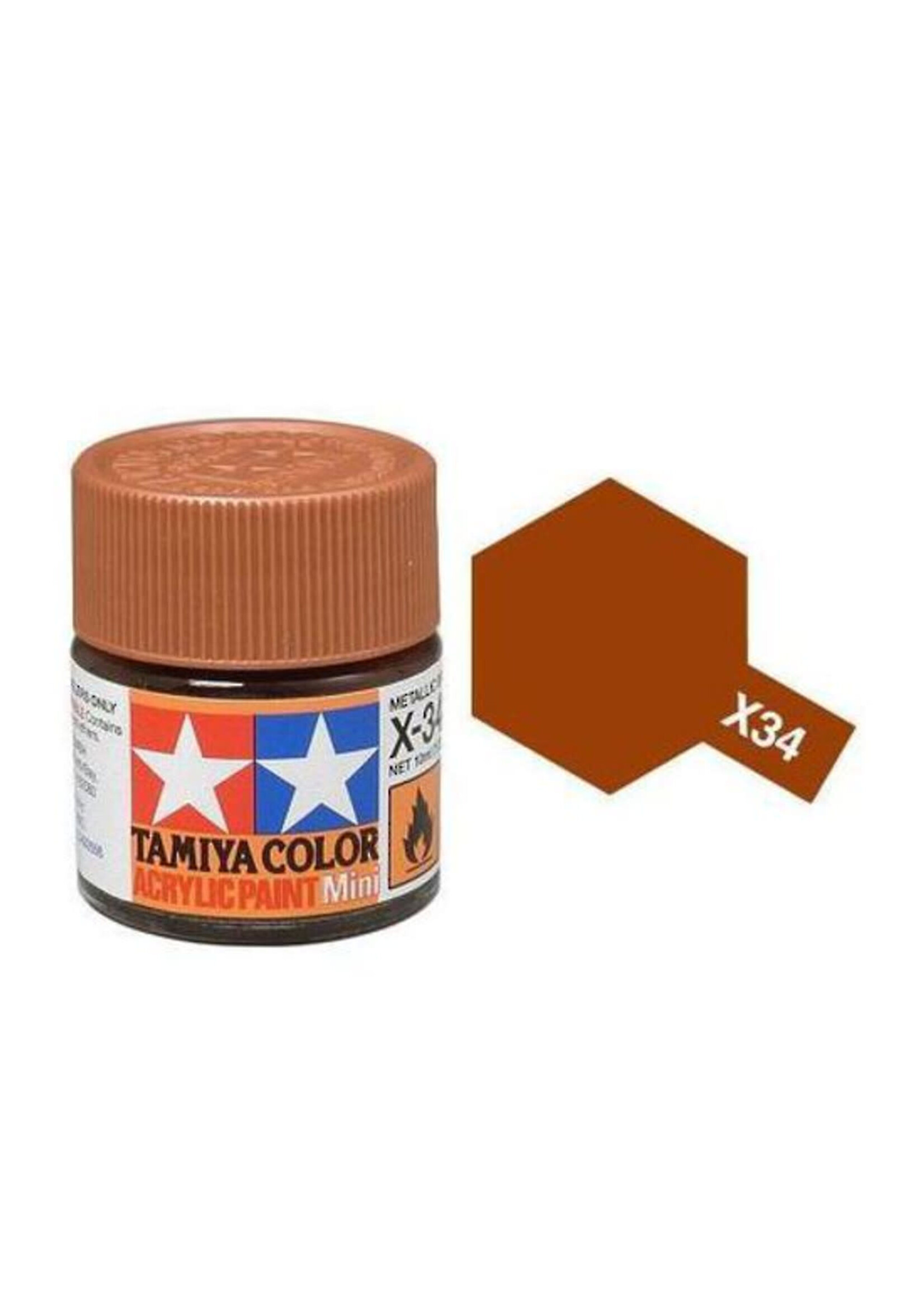 Tamiya TAMX34 Gloss Metallic Brown (10ml)