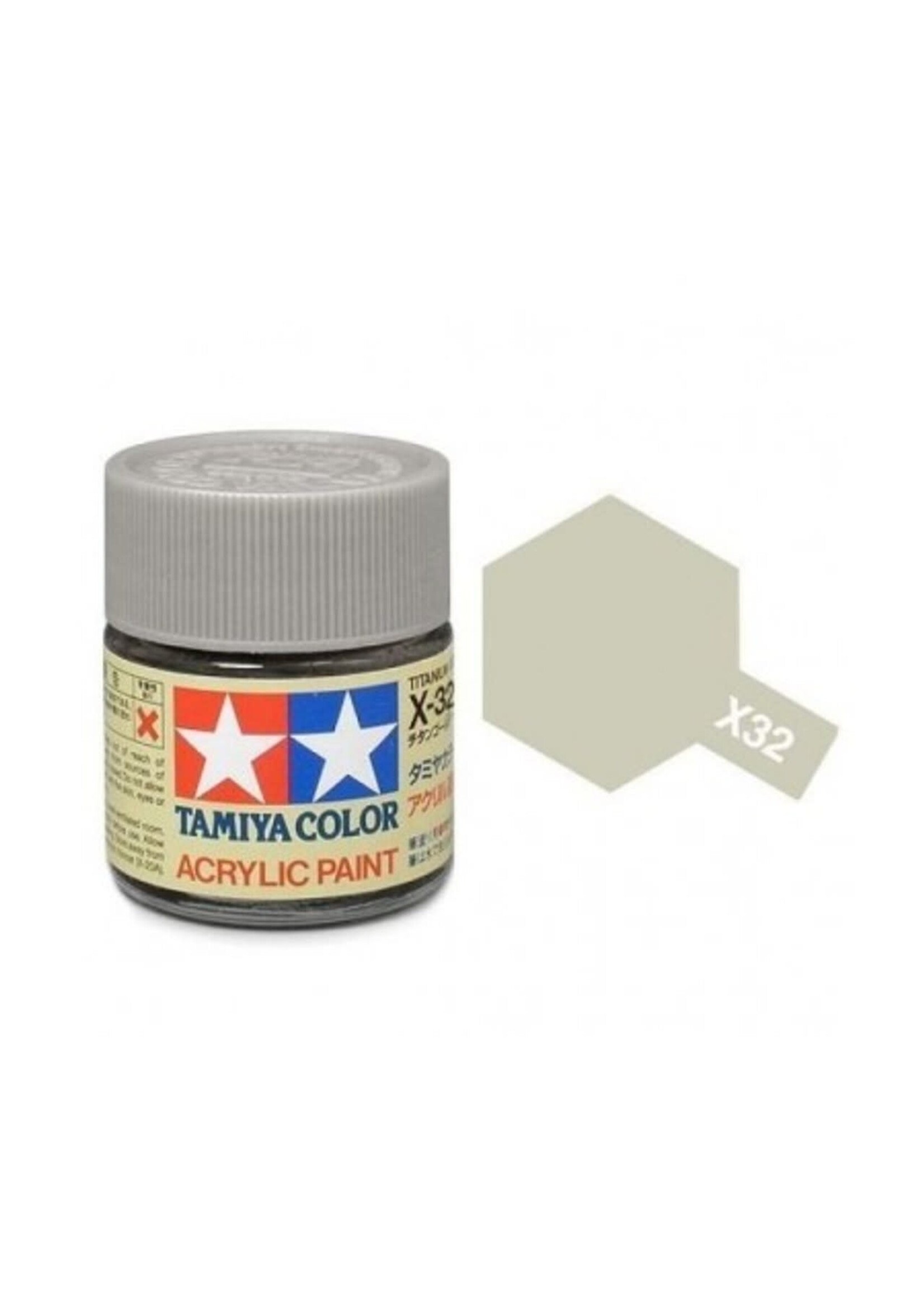 Tamiya TAMX32 Gloss Titanium Silver (10ml)