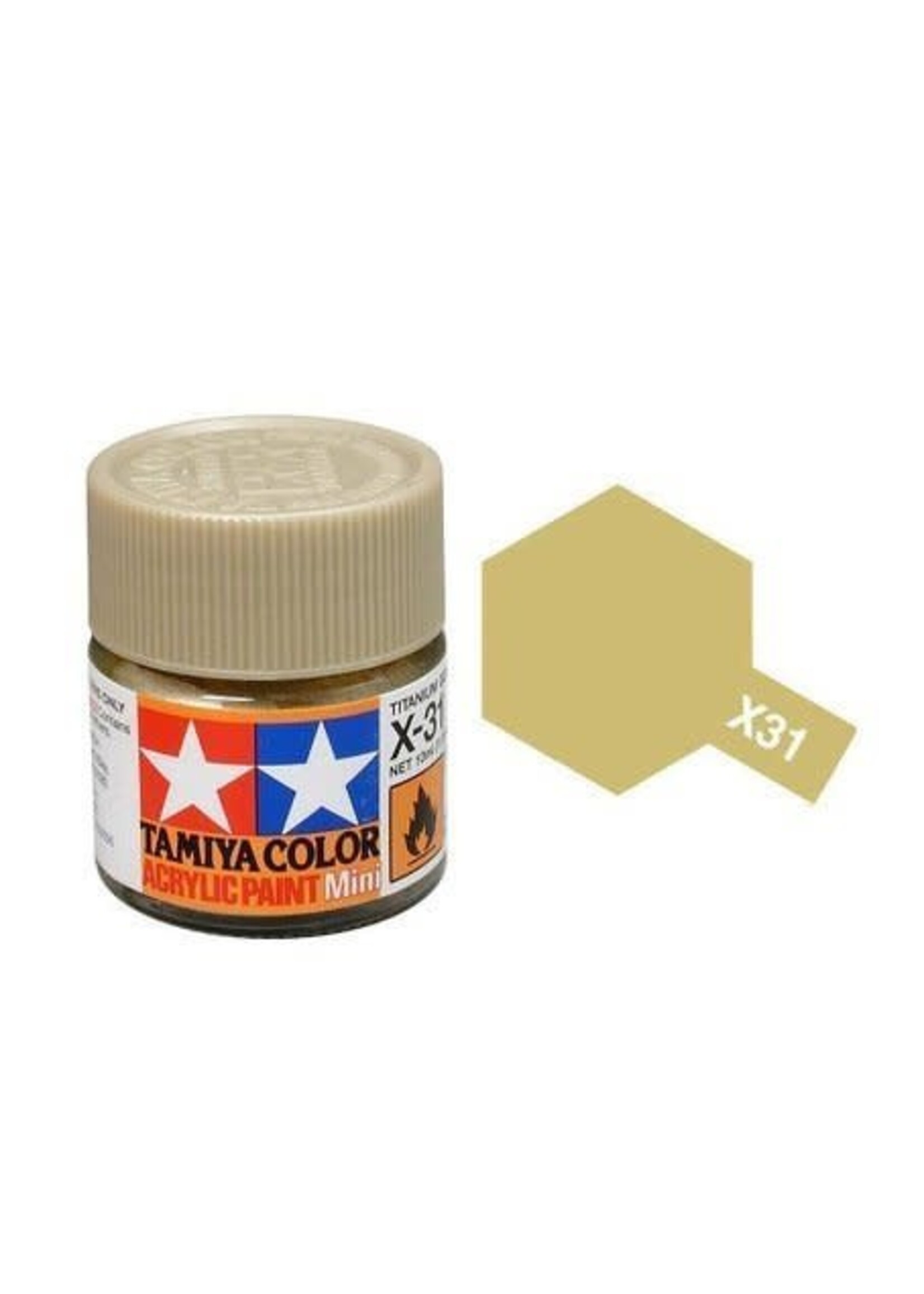 Tamiya TAMX31 Gloss Titanium Gold (10ml)
