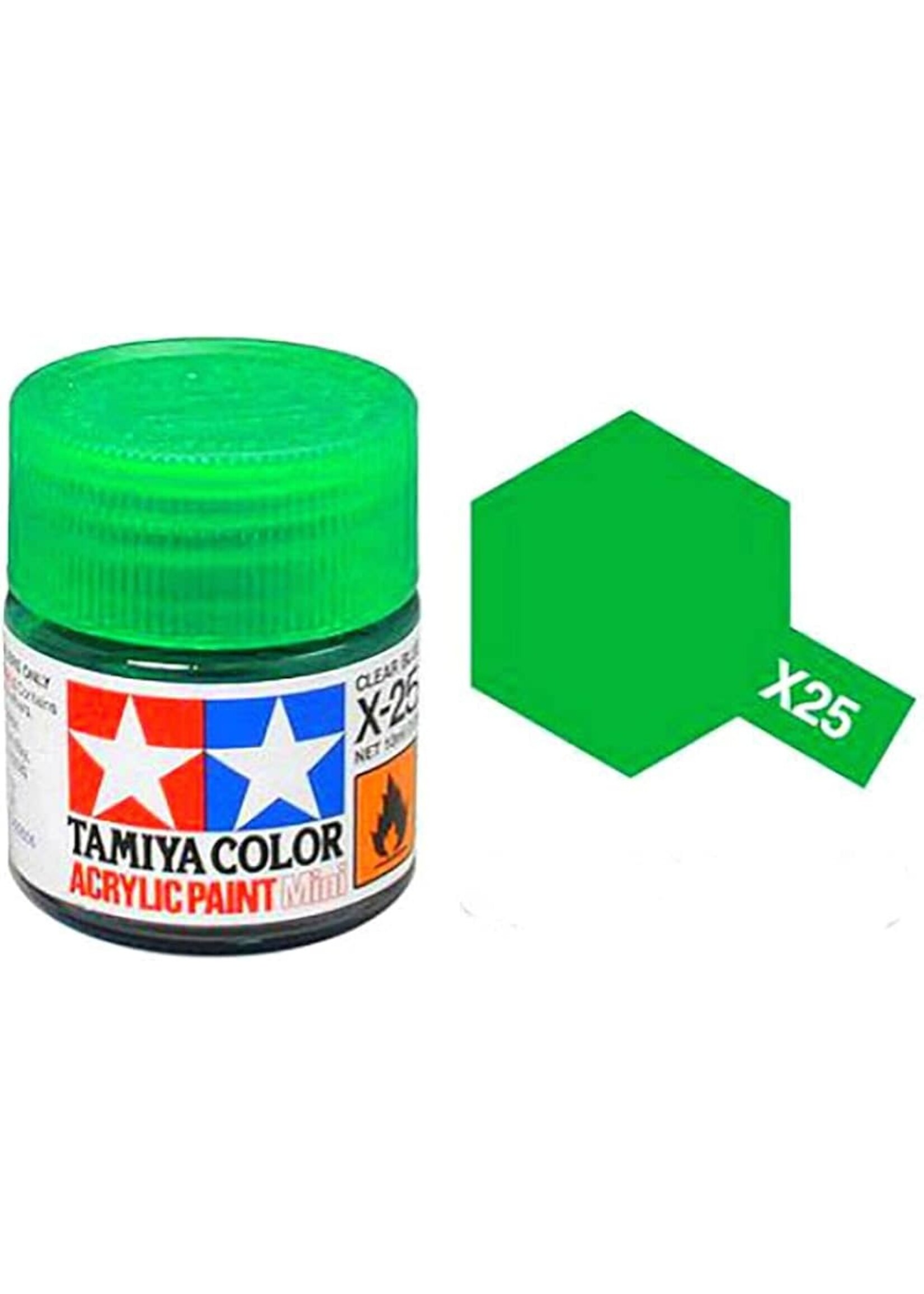 Tamiya TAMX25 Gloss Clear Green (10ml)