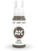 AK Interactive AK-11222 Sooty Black INK (17ml)