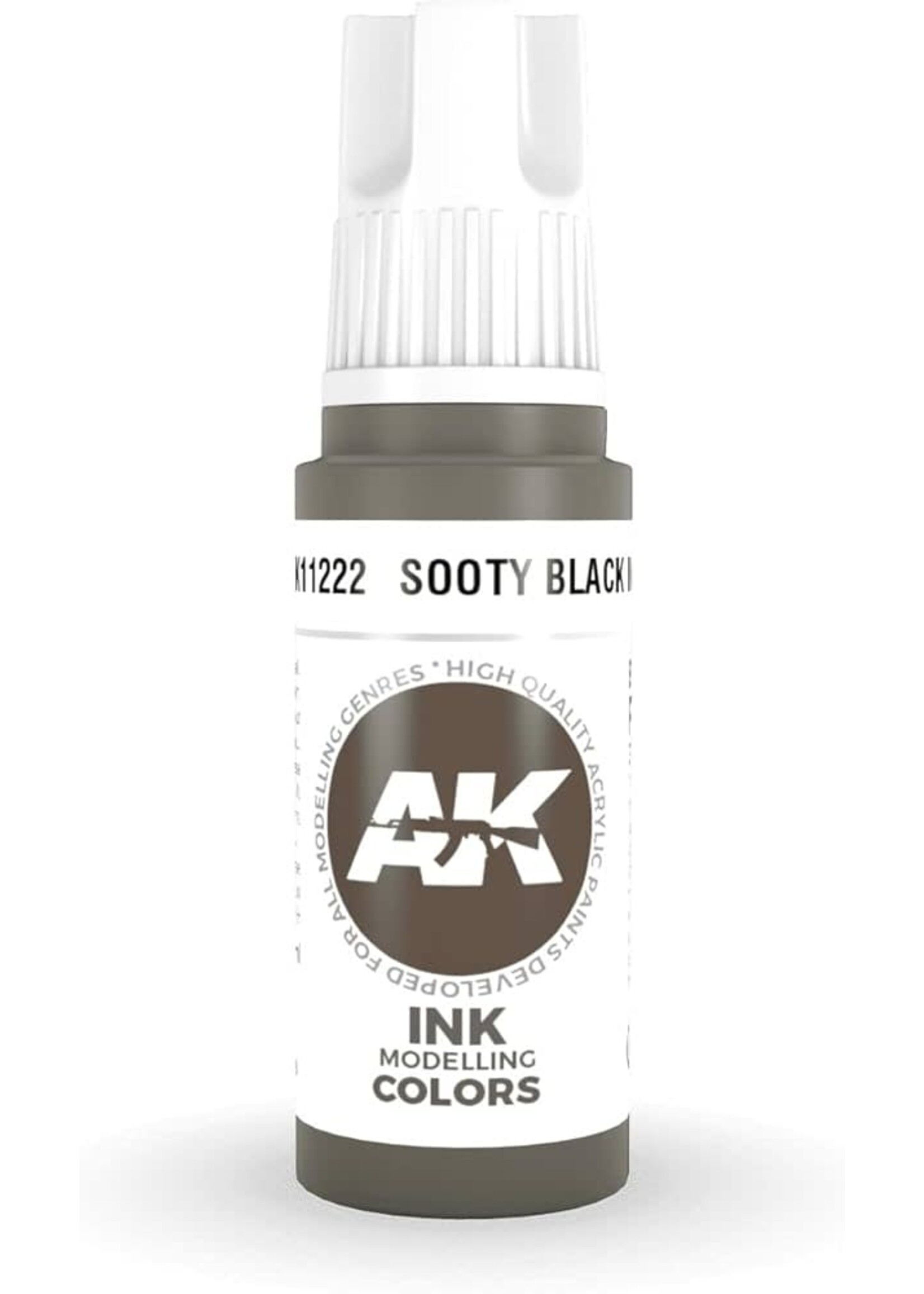 AK Interactive AK-11222 Sooty Black INK (17ml)