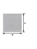 Plastruct PLA91687 Styrene HO Scale Diamond Plate Sheet