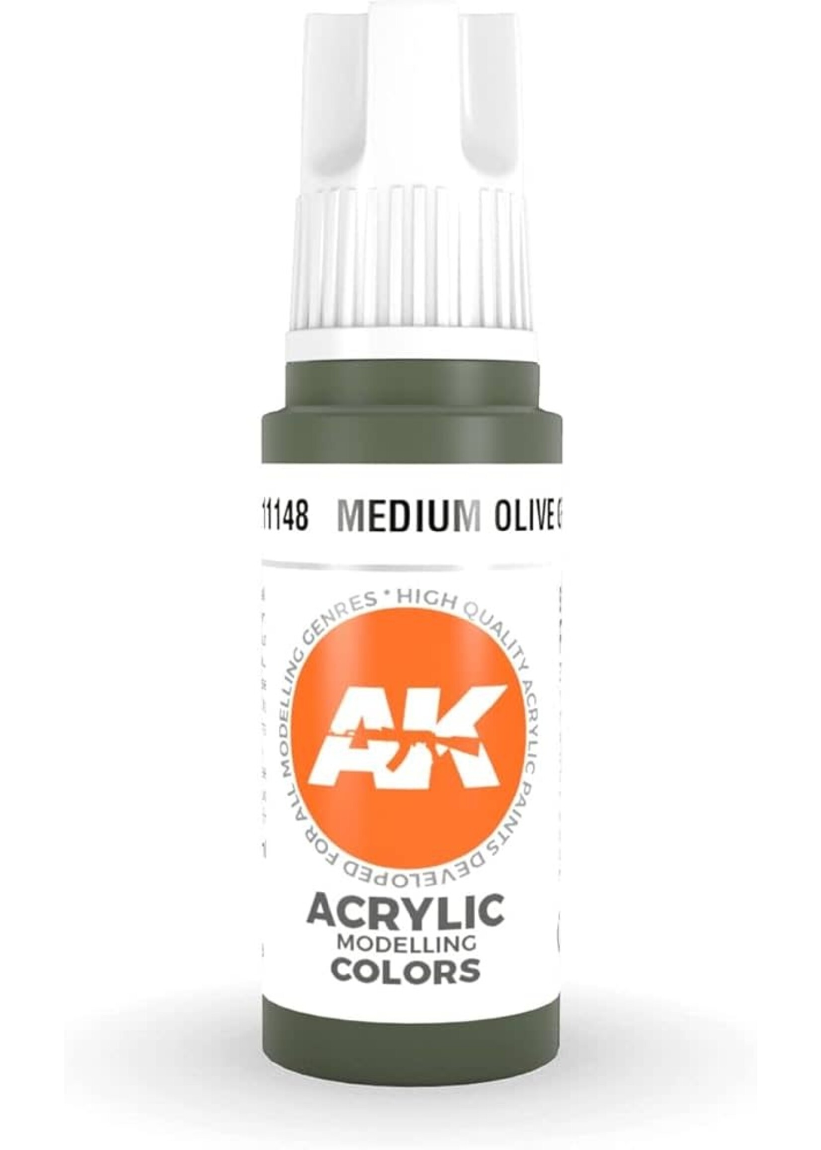 AK Interactive AK-11148 Medium Olive Green (17ml)