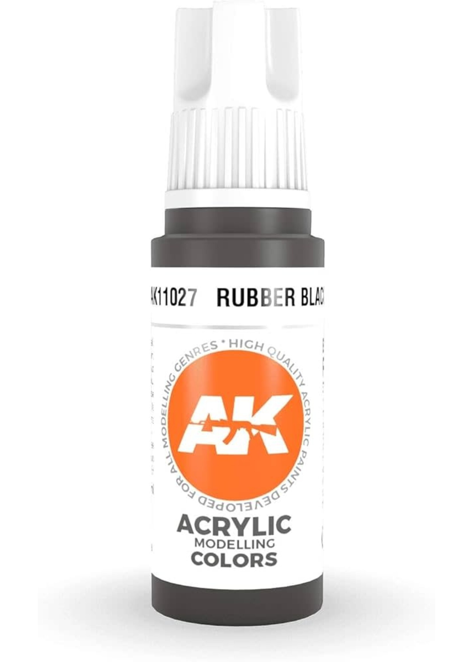 AK Interactive AK-11027 Rubber Black (17ml)
