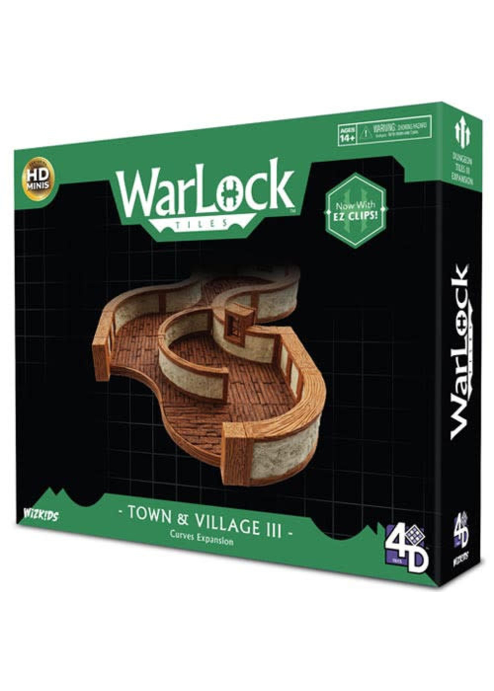 WizKids ***Warlock Dungeon Tiles Town/Village III Curves