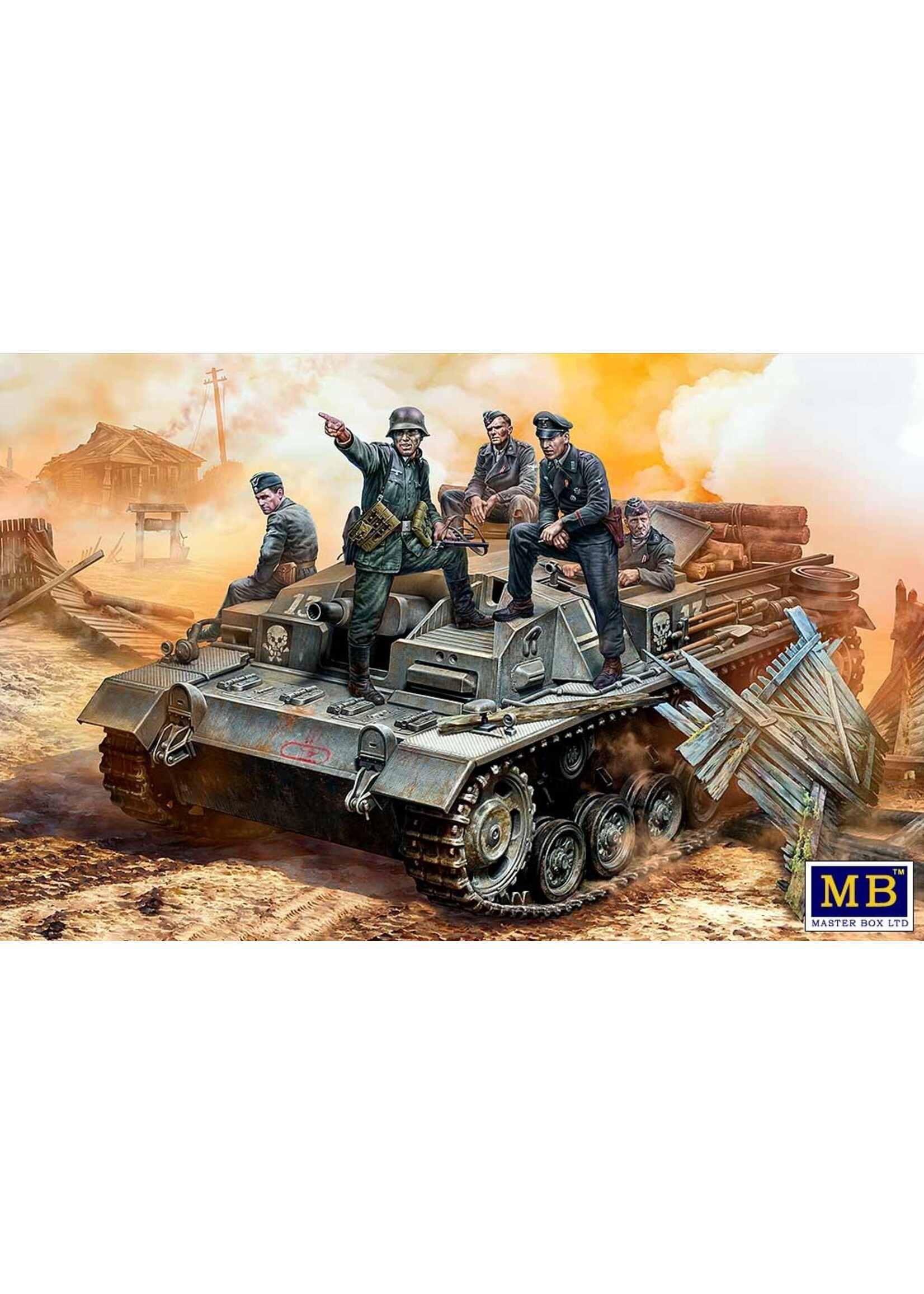 Master Box ***MSTBX35208 German StuG III Crew WWII Their Position is Behind that Forest (1/35)