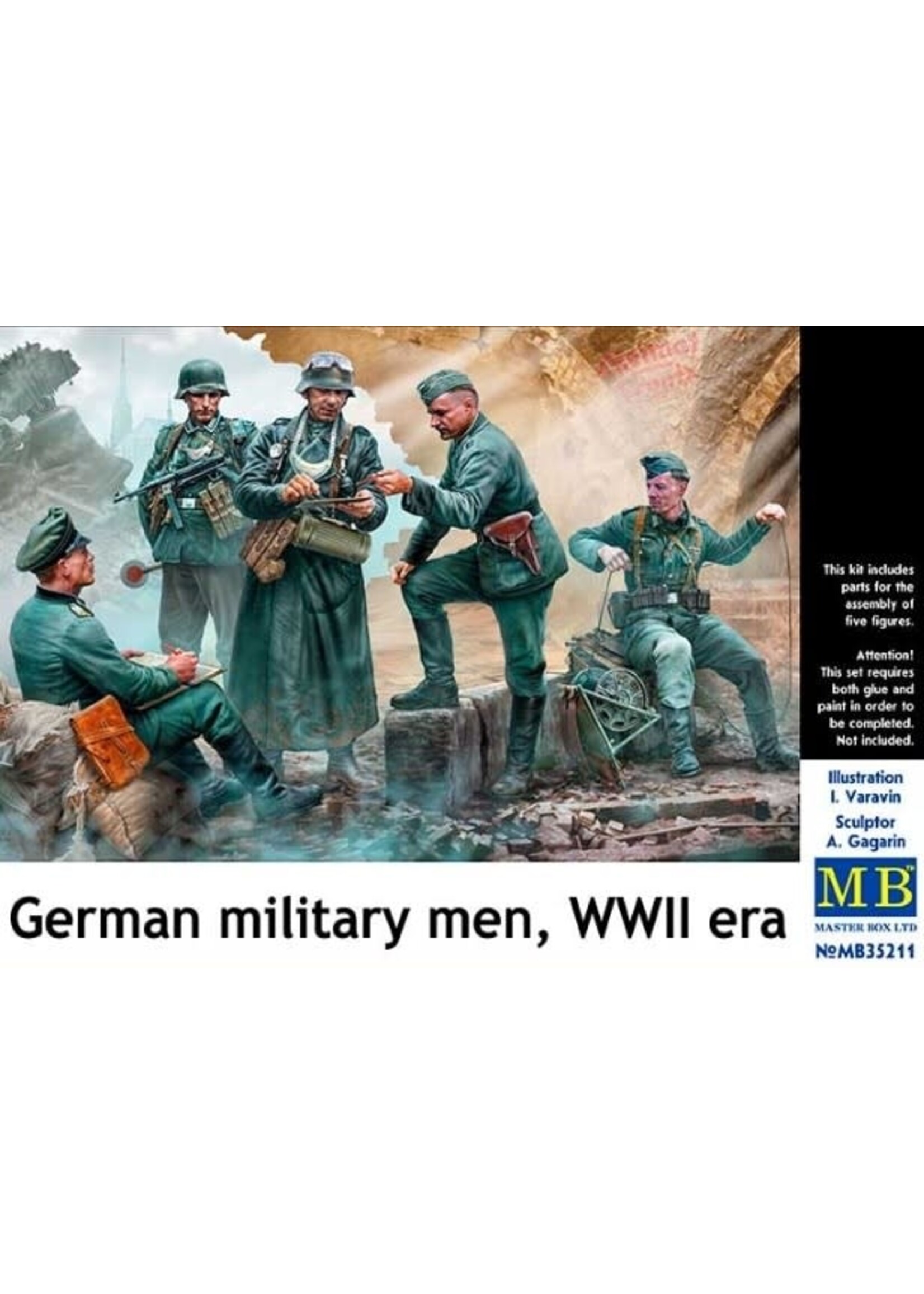 Master Box ***MSTBX35211 German Military Men WWII Era (1/35)