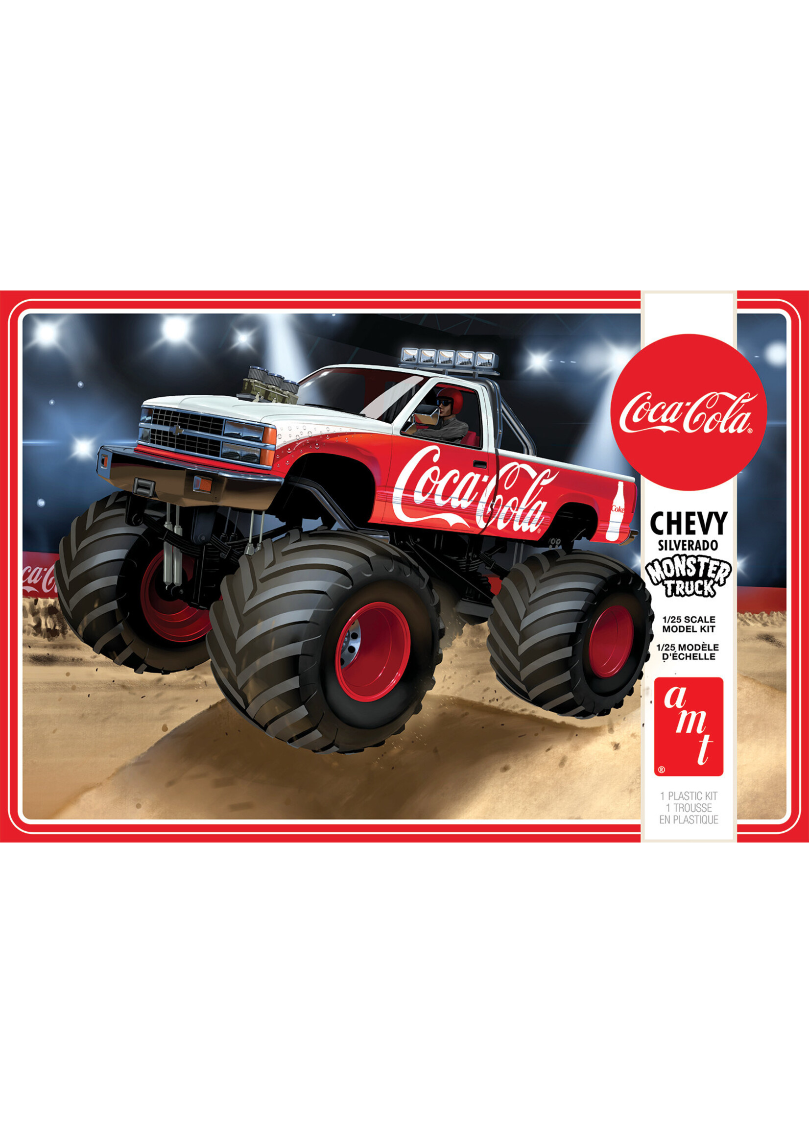 AMT AMT1184 1988 Chevy Silverado Monster Truck Coca Cola (1/25)