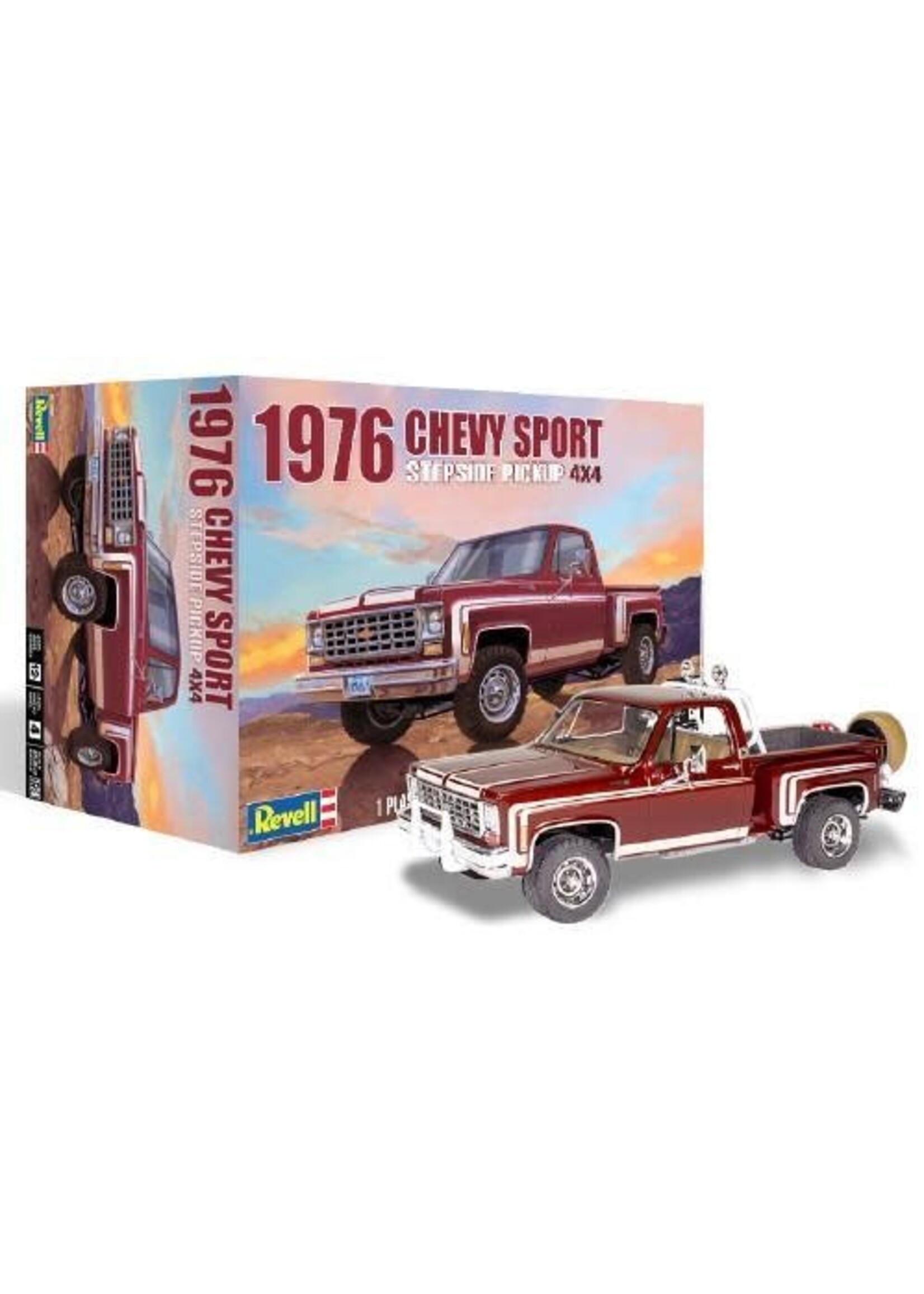 Revell REV4486 1976 Chevy Sport Stepside Pickup 4x4 (1/25)