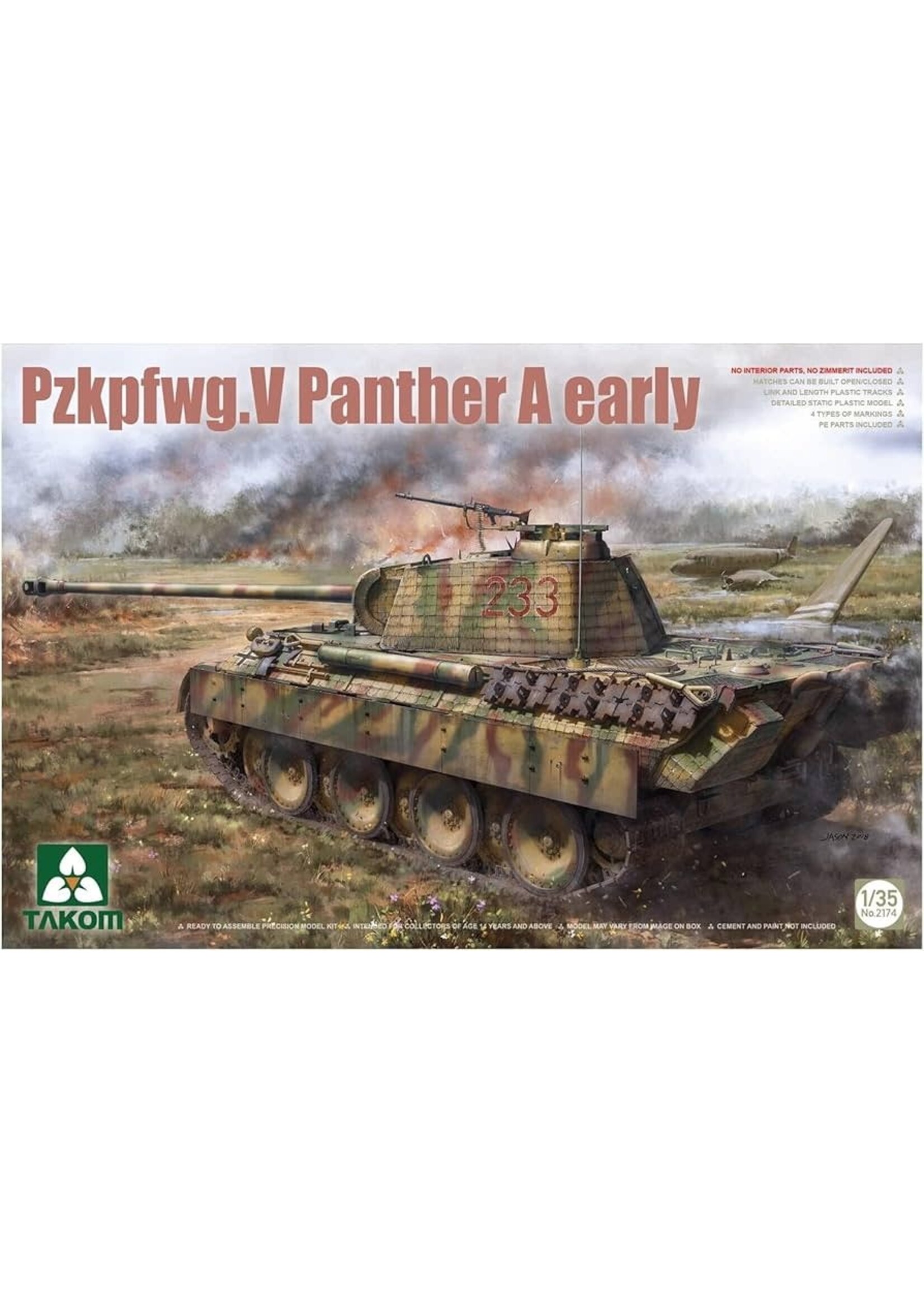 Takom TAKOM2174 Pzkpfwg.V Panther A Early (1/35)