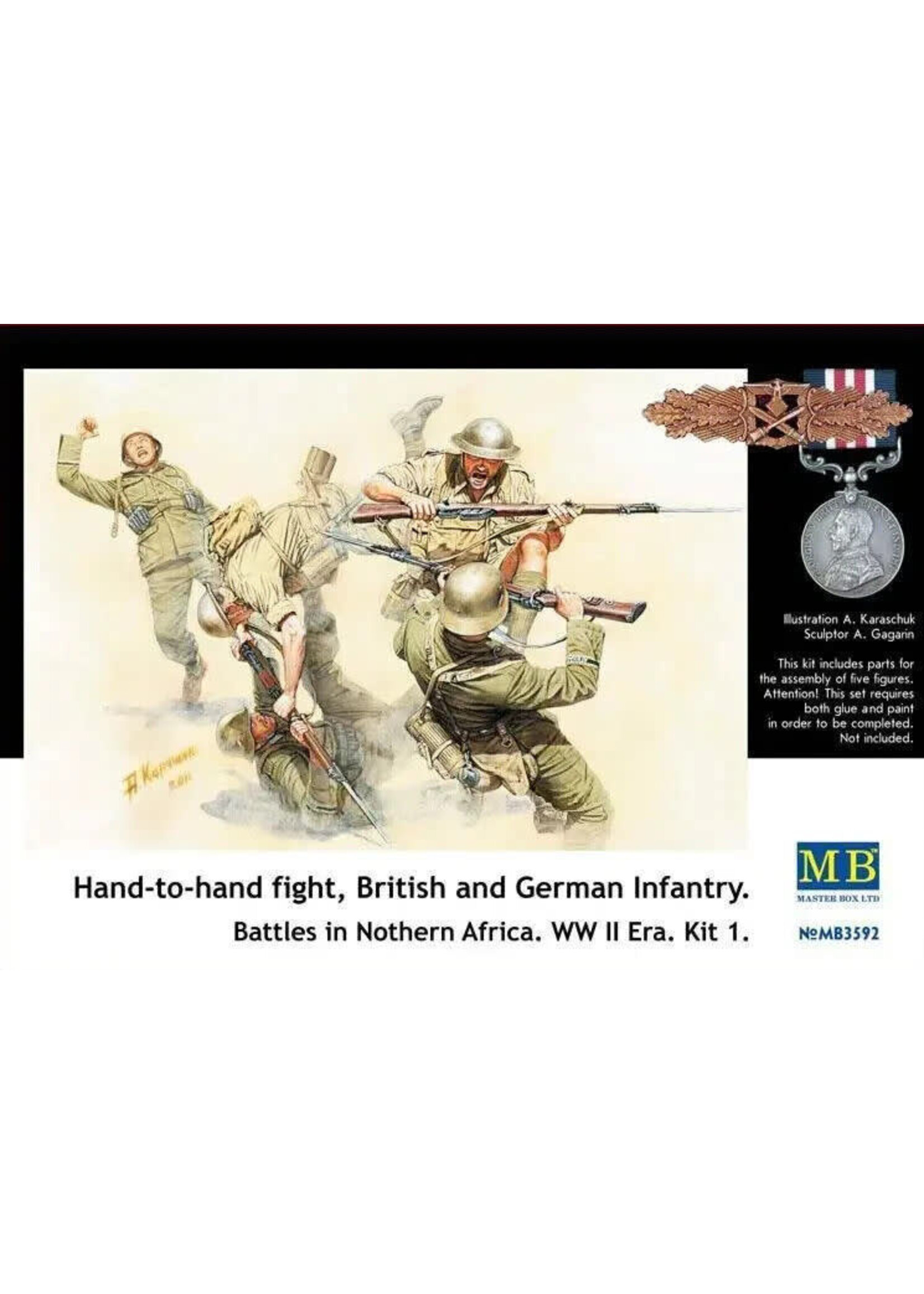 Master Box ***MSTBX3592 British vs German Hand to Hand Fight (1/35)