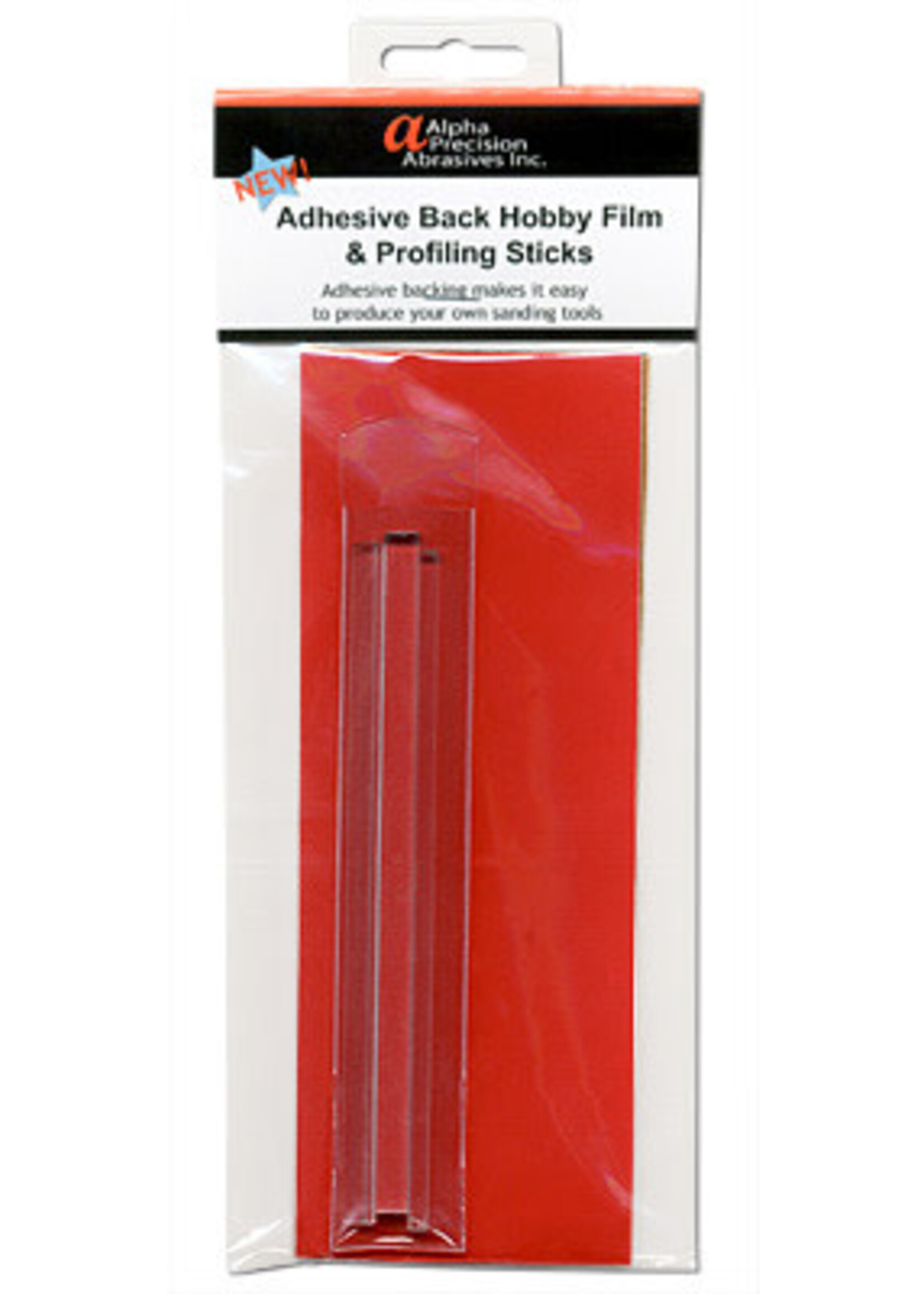 Alpha Precision Abrasives ***ALP204 Adhesive Back Hobby Film & Profiling Sticks