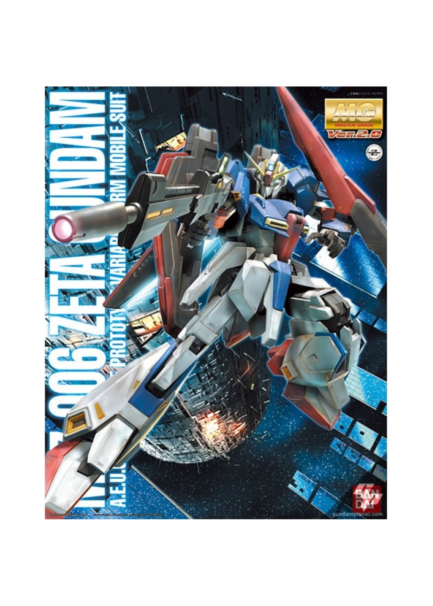 Bandai BNDAI1139597 MG 1/100 Zeta Gundam (Ver. 2.0) "Z Gundam"