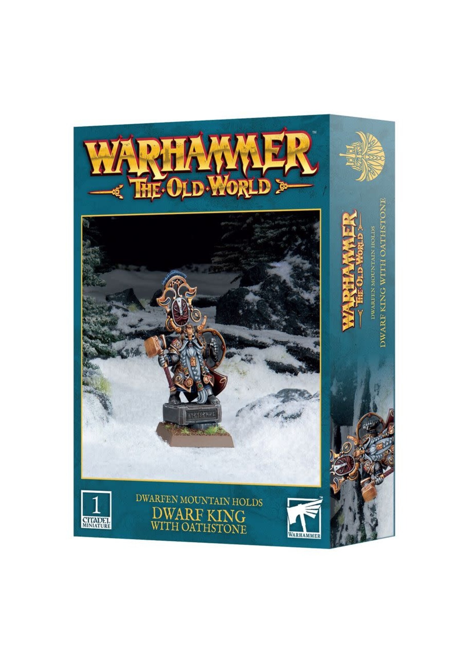 Old World Dwarfen Mountain Holds Dwarf King with Oathstone