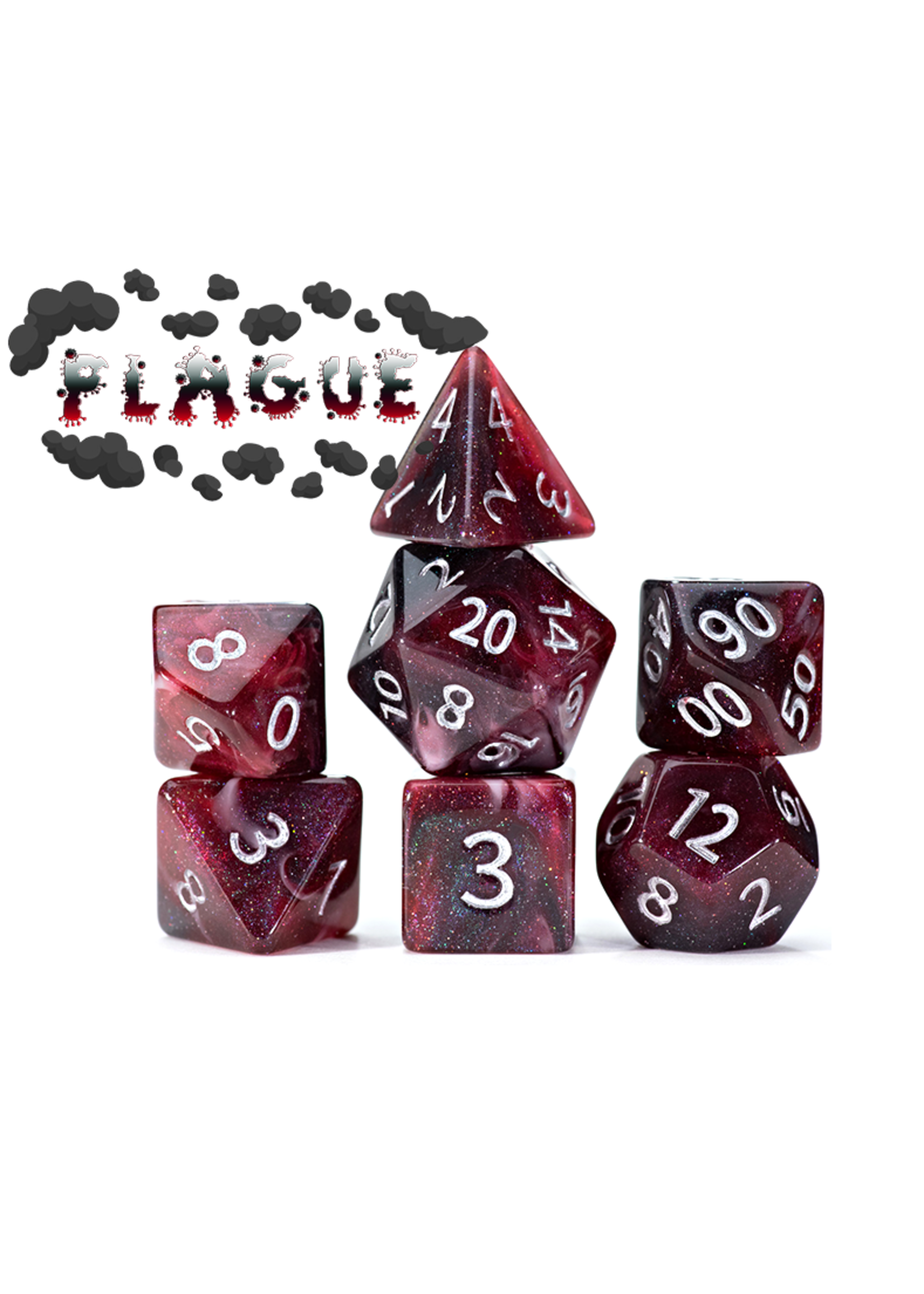 Gate Keeper Games Dice RPG GKGAE871 7 7pc Aether Dice Plague