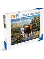 Ravensburger RAV12000826 Loving Longhorns (Puzzle500)