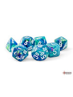 Chessex Dice RPG 22546 7pc Festive MegaHedral Waterlilly/White