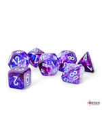 Chessex Dice RPG 22557 7pc Nebula MegaHedral Nocturnal/Turquoise Luminary