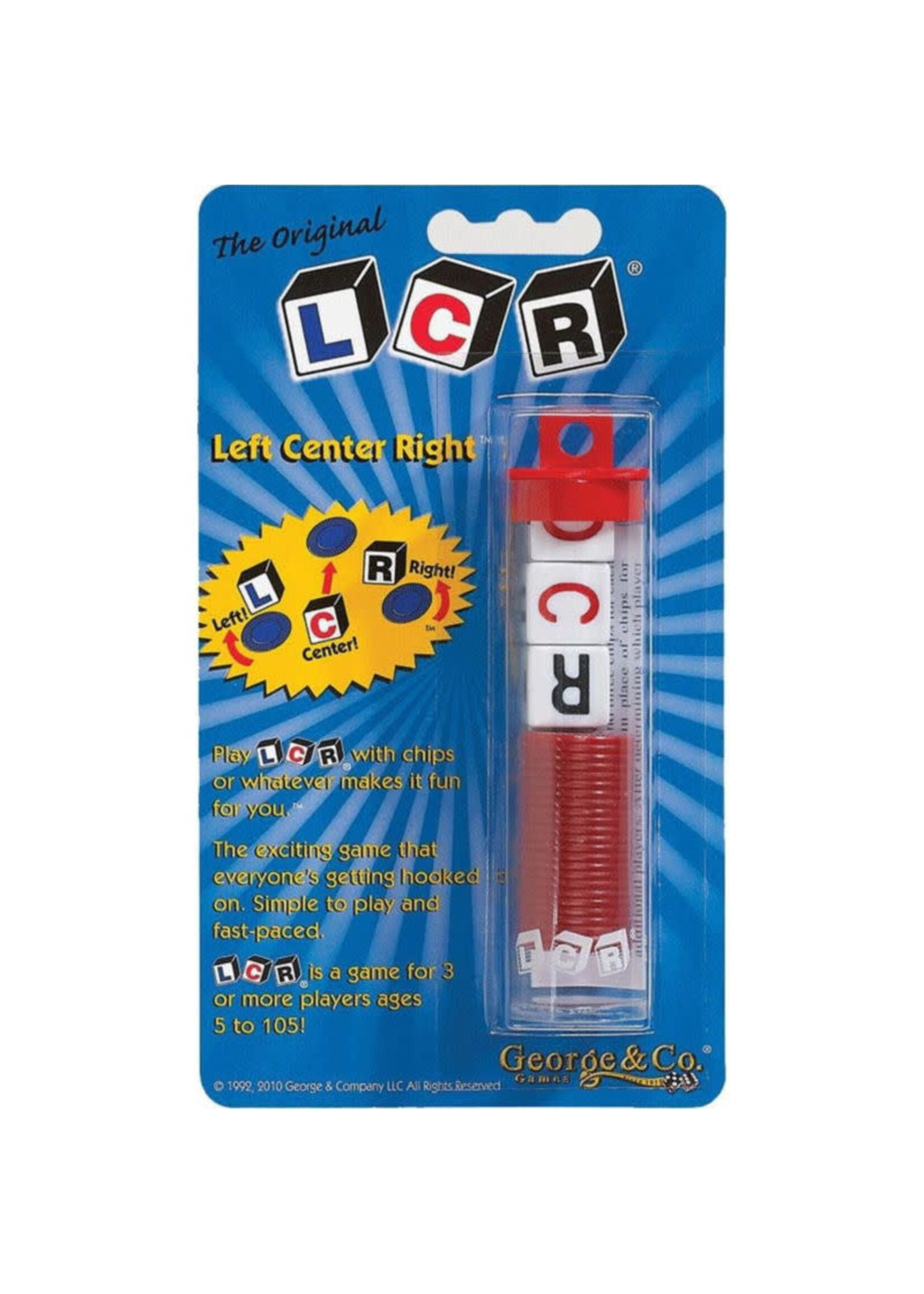 Left Center Right Tube Carded