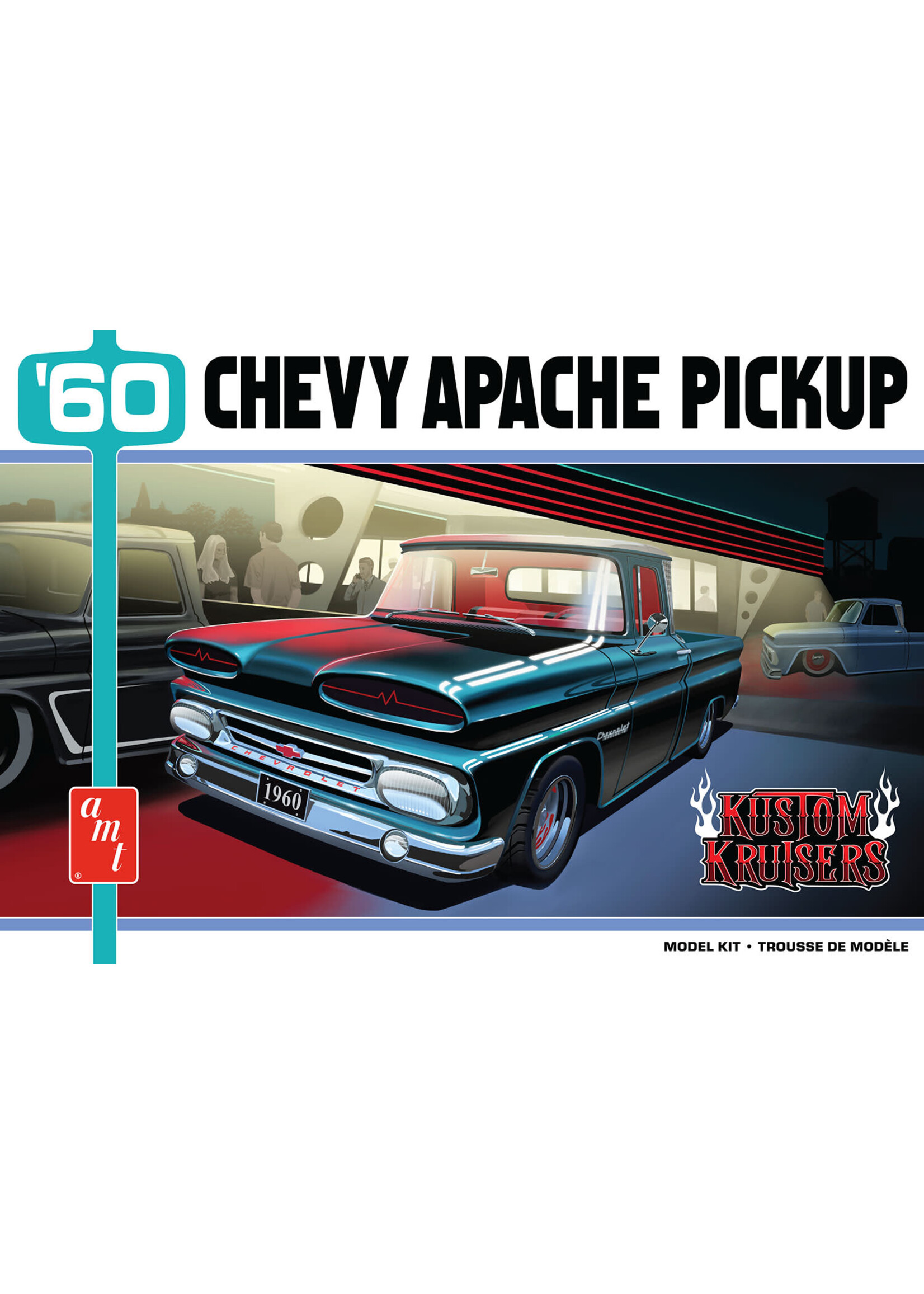 AMT AMT1444 1960 Chevy Apache Pickup Street Machine (1/25)