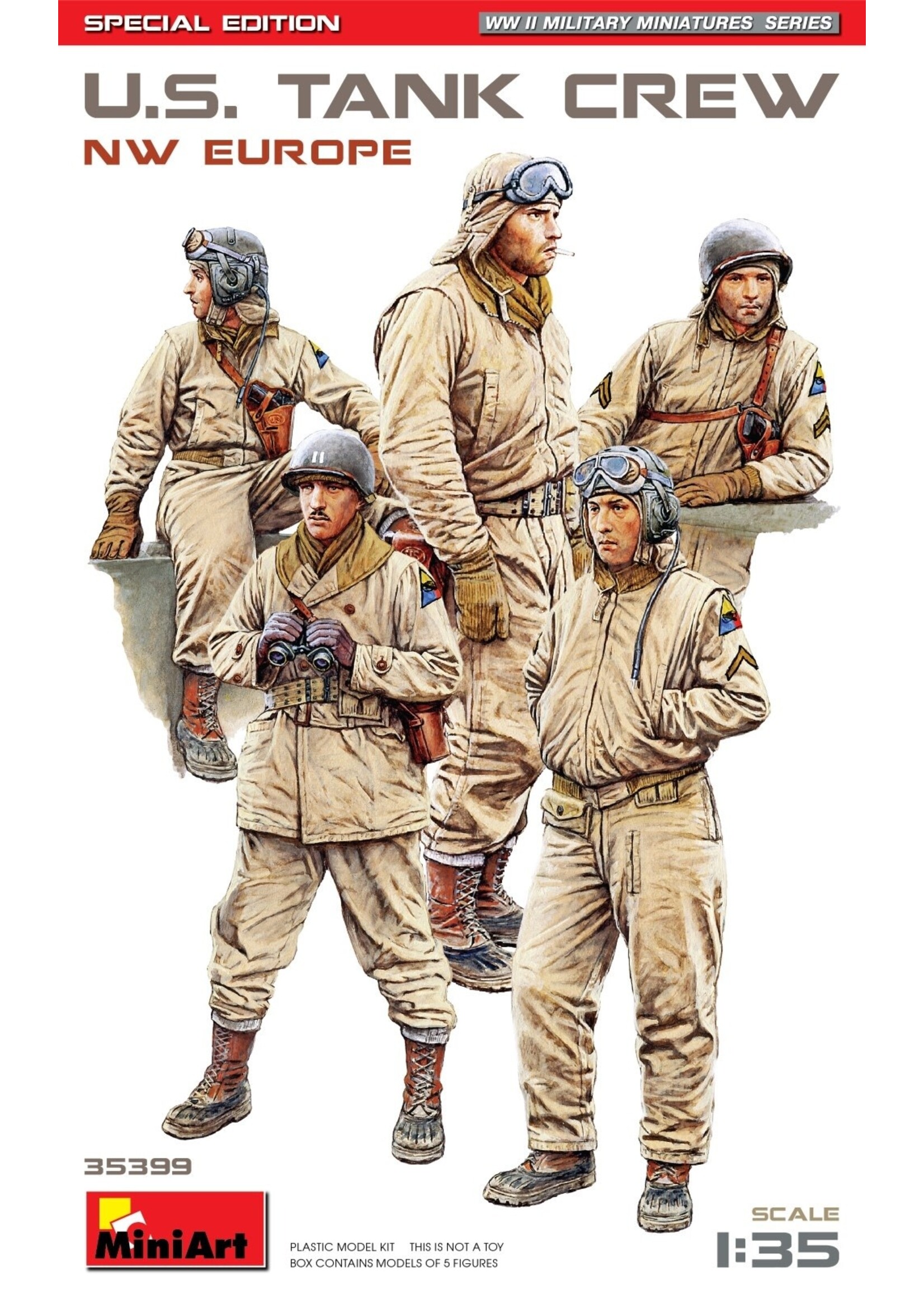 MiniArt MIART 1/35 U.S. Tank Crew ( NW Europe). Special Edition
