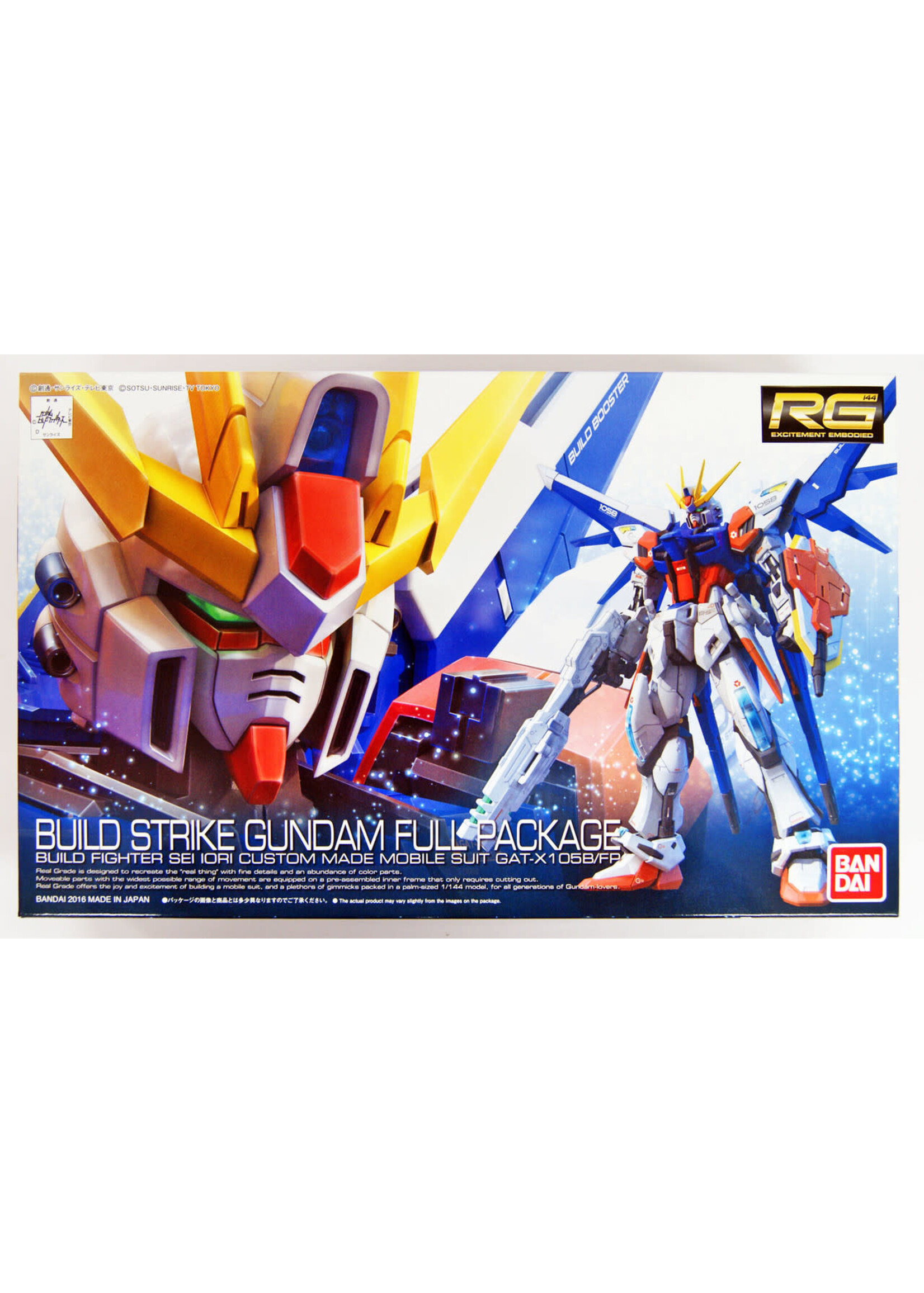 Bandai BNDAI2340121 RG Build Strike Gundam Full Package (1/144)