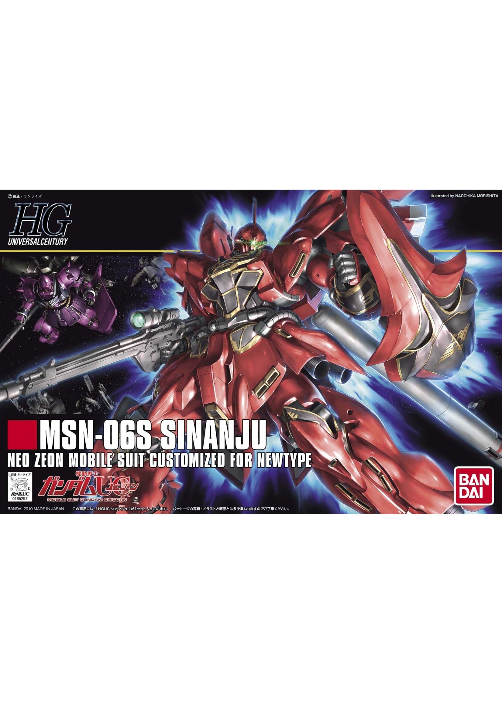 Bandai BNDAI2101615 HGUC #116 Sinanju Gundam UC (1/144)