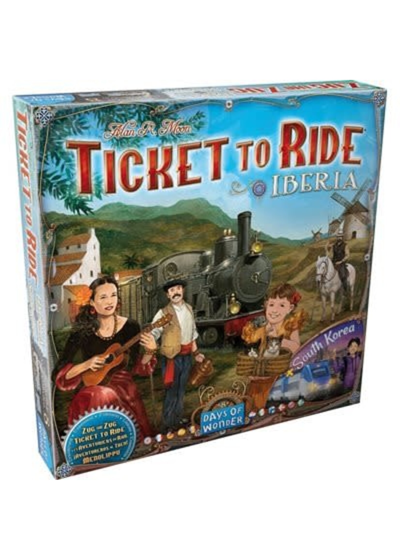 Ticket to Ride Map 8 Iberia & South Korea