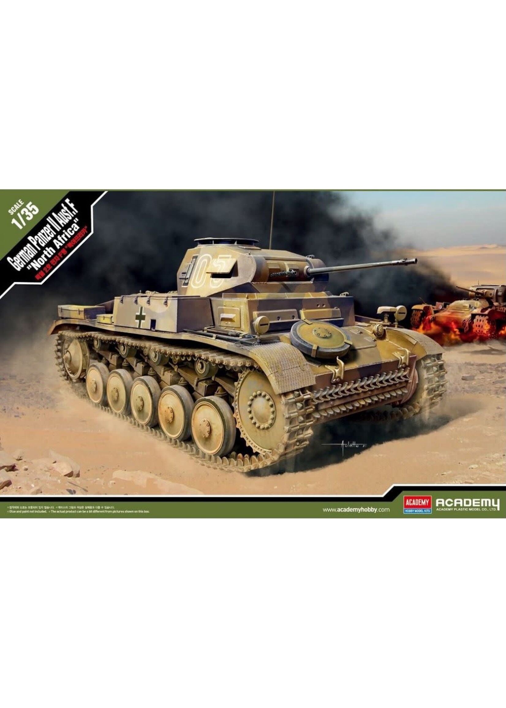 Academy ACA13535 German Panzer II Ausf.F North Africa (1/35)