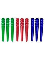 Cribbage Pegs Plastic (9 pegs in 3 colors)