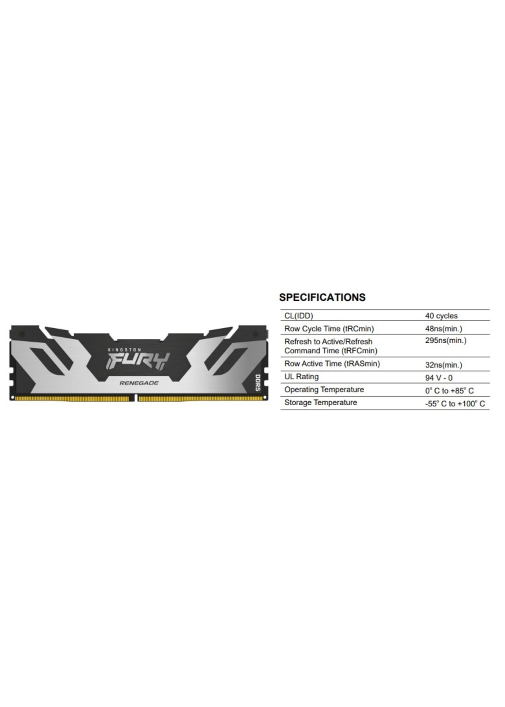 Kingston Kingston Fury Renegade KF560C32RSK2-32 DDR5-6000 32GB (2x16GB) RAM